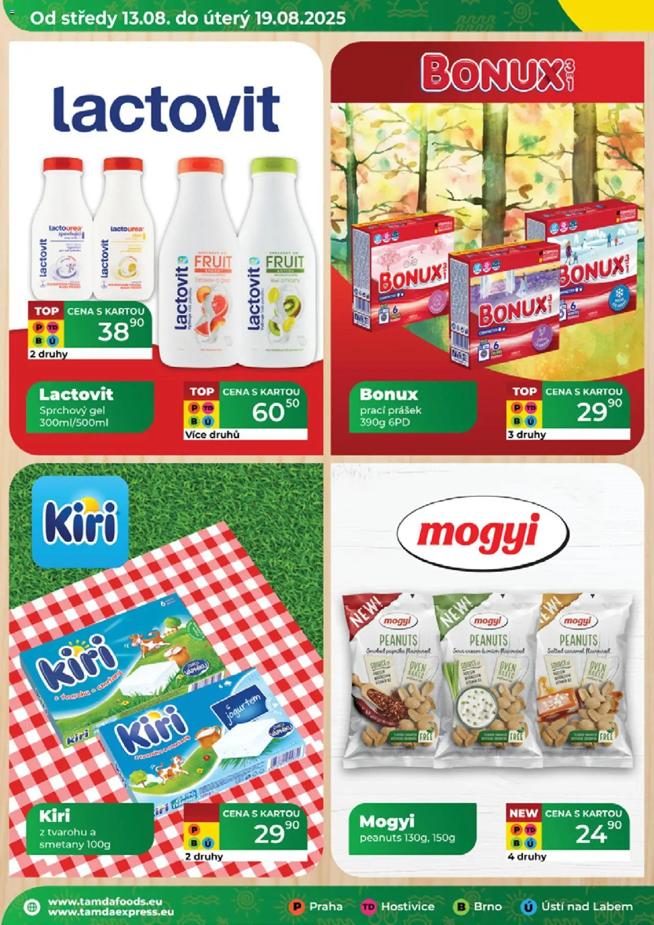 Tamda Foods leták od 13.08.2025 | Strana: 22 | Produkty: Sprchový gel, Paprika, Lactovit, Bonux