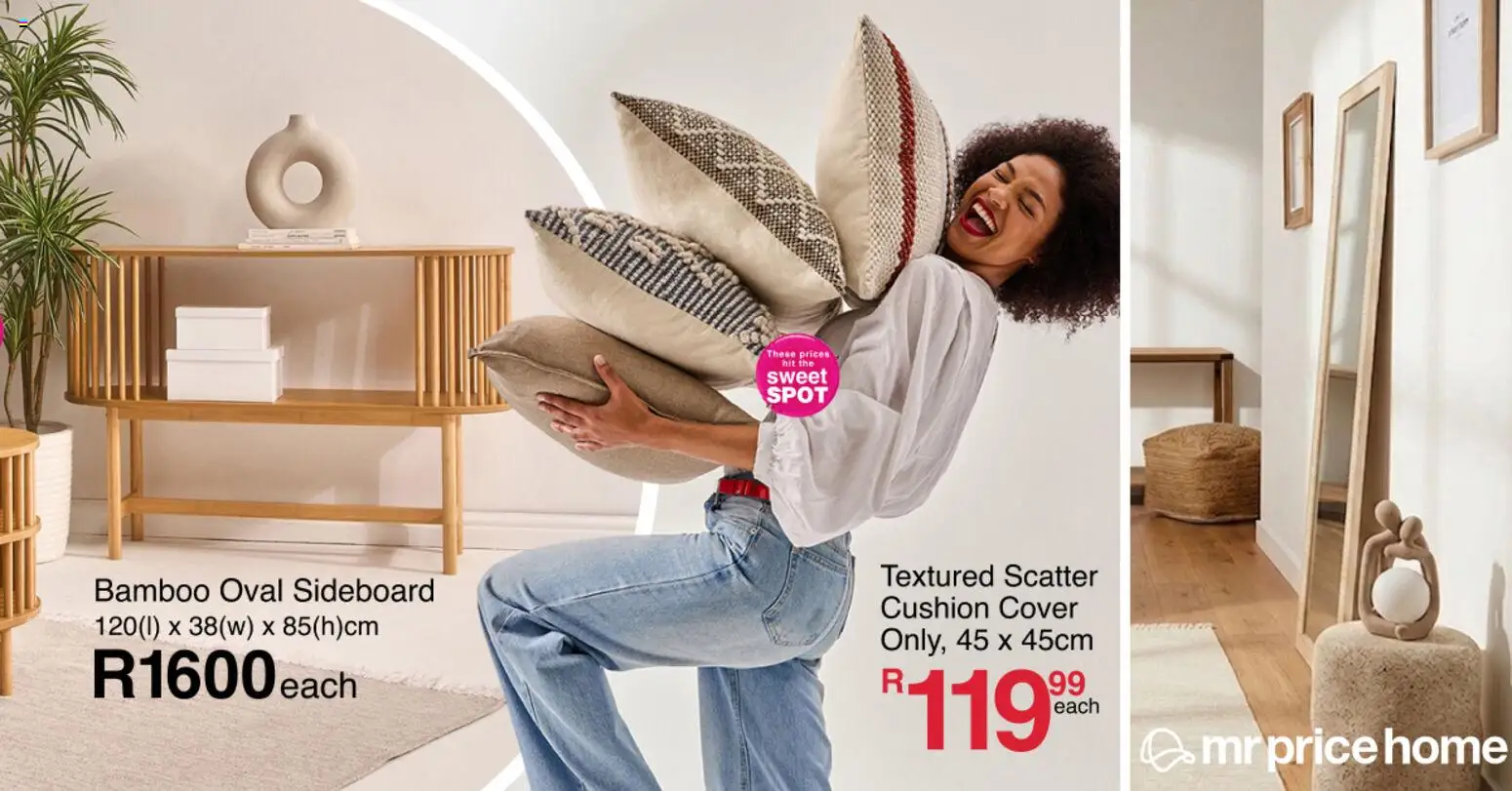 New MRP Home catalogue – valid from 30.03.2026 | Page: 1 | Products: Cover, Cushion, Sideboard