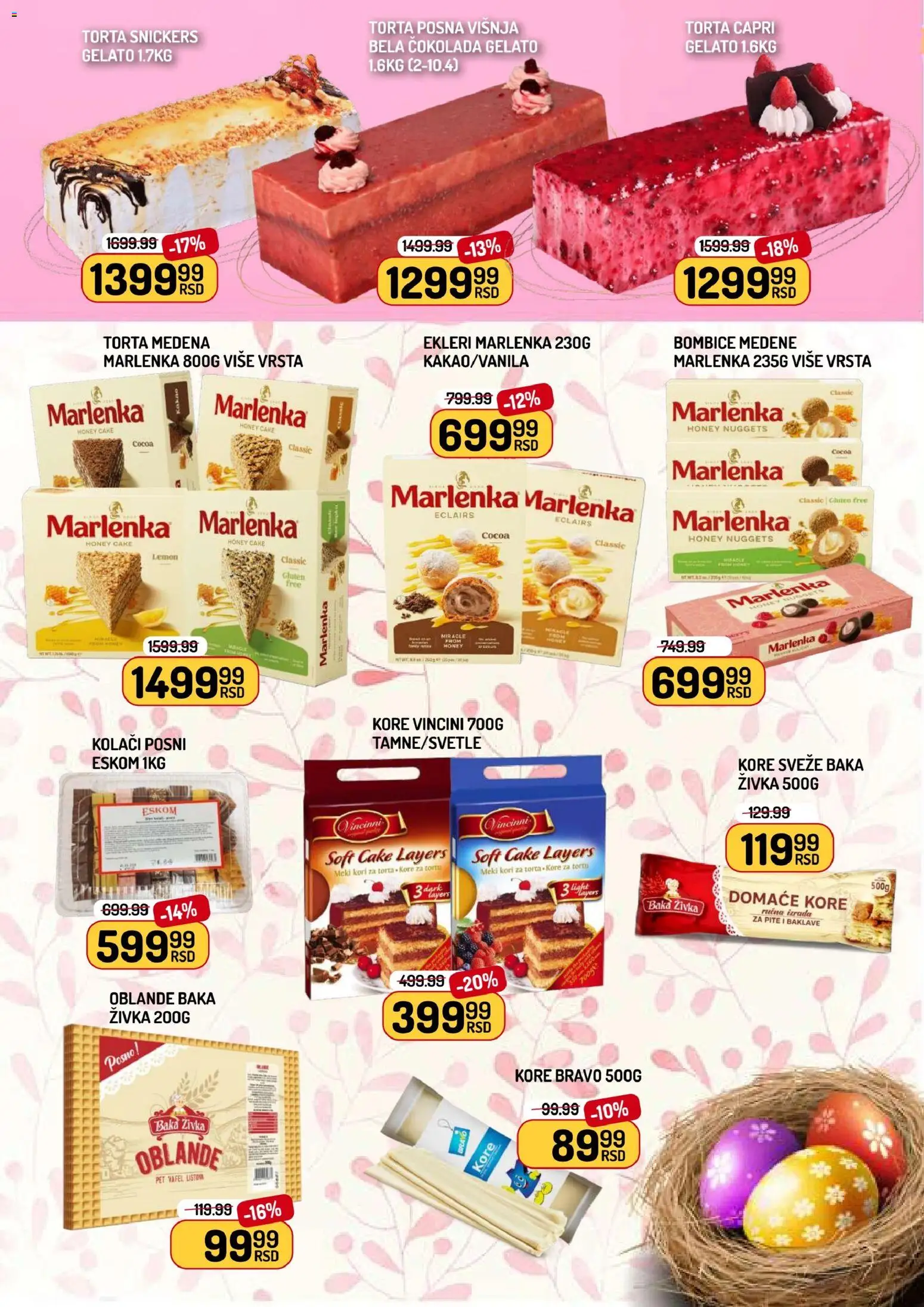 Aman katalog - važi od 02.04.2026 | Strana: 6 | Proizvode: Višnja, Čokolada, Torta