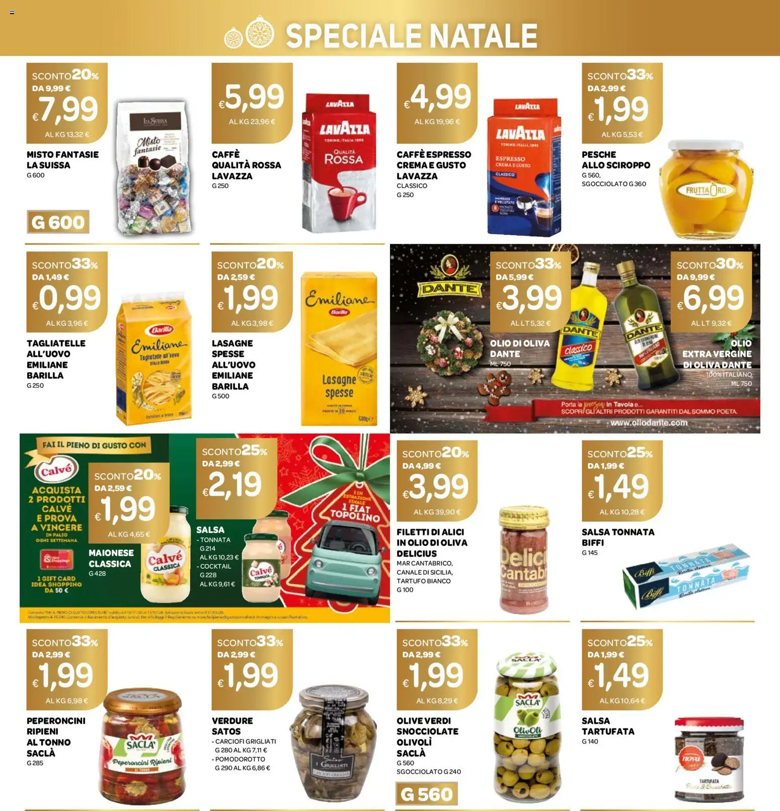 Volantino Ekom del 16.12.2025 | Pagina: 3 | Prodotti: Crema, Tagliatelle, Salsa, Lavazza