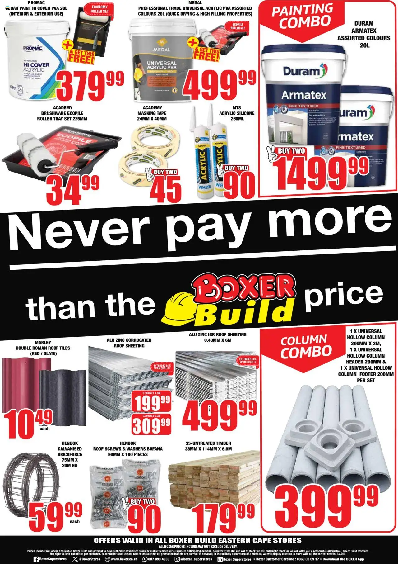 New Boxer catalogue – valid from 08.09.2025 | Page: 2 | Products: Cover, Tray, Paint, Stock