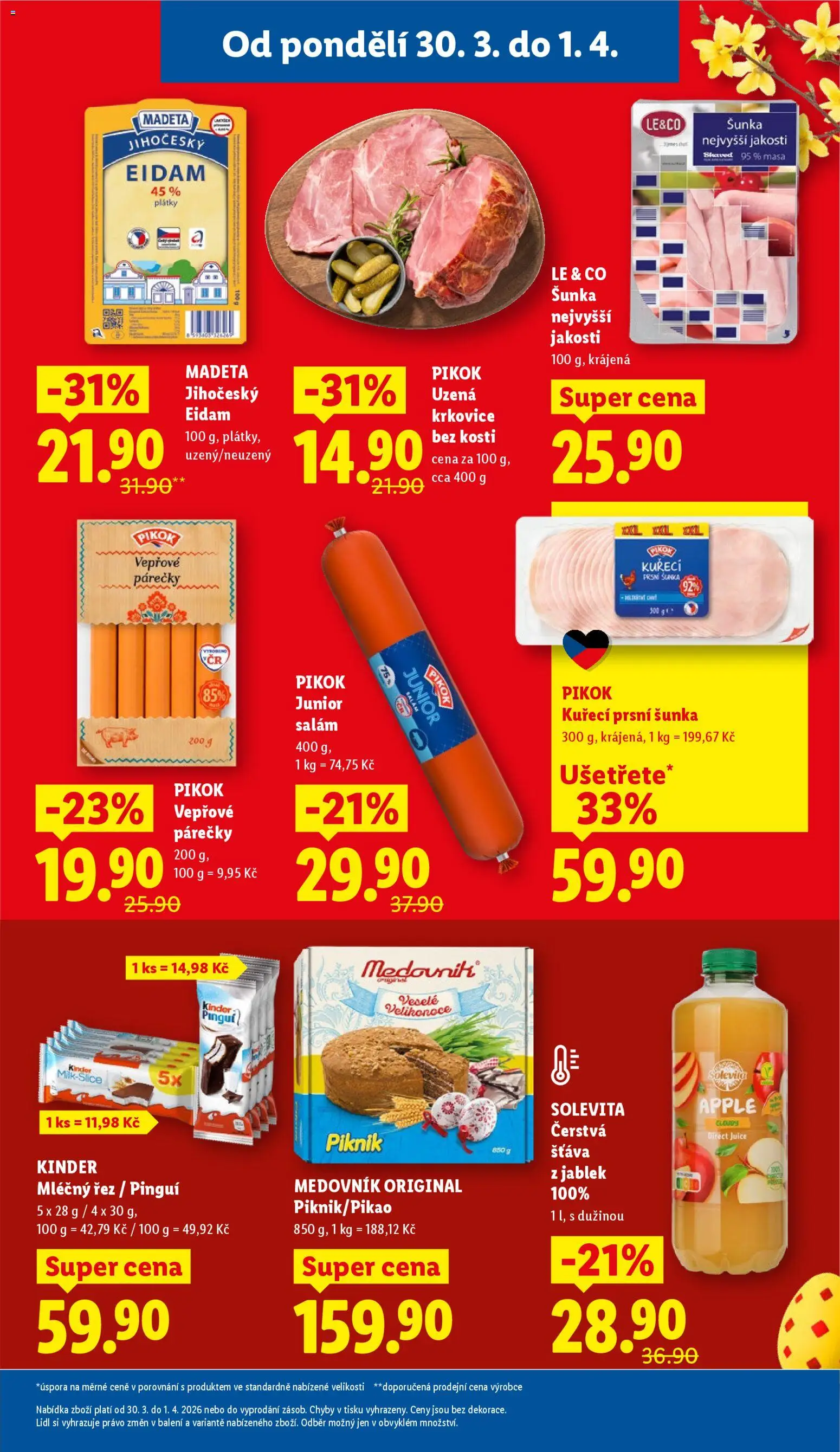 Lidl leták od 30.03.2026 💥 Nenechte si ujít TOP nabídky! ⭐ | Ceská republika