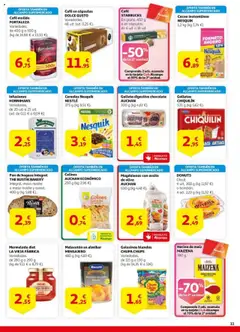 Alcampo - HP Unificado Nacional │ válido desde el 01.07.2025 | Página: 11 | Productos: Chocolate, Café molido, Café en cápsulas, Donuts