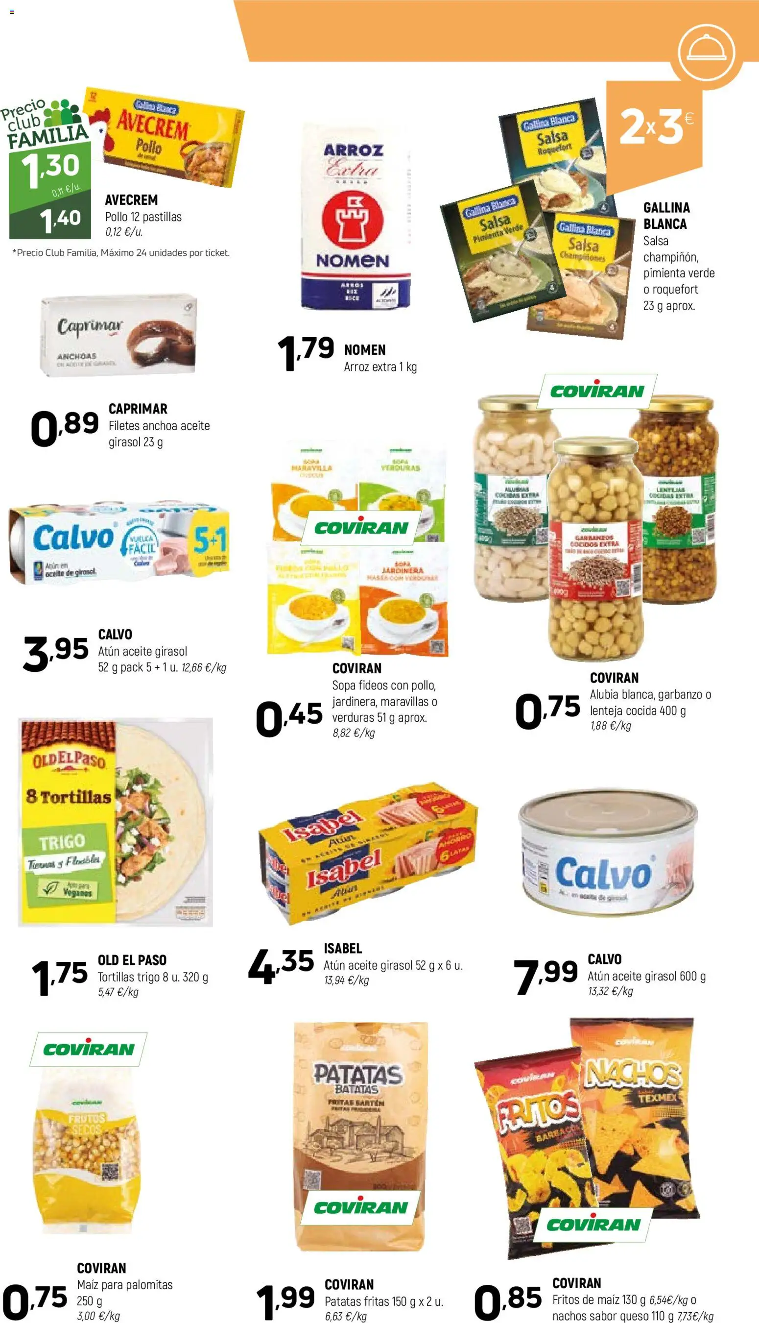 Coviran - Suroccidental │ válido desde el 10.03.2026 | Página: 9 | Productos: Queso, Aceite, Jardinera, Fideos
