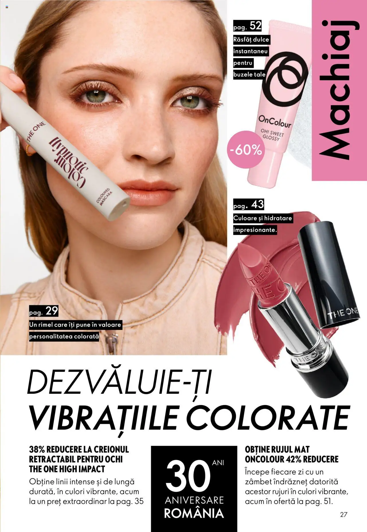 Noul catalog Oriflame – valabil de la 01.10.2025 | Pagină: 27 | Produse: Machiaj, Mascara, Peluş Köpek Yatağı