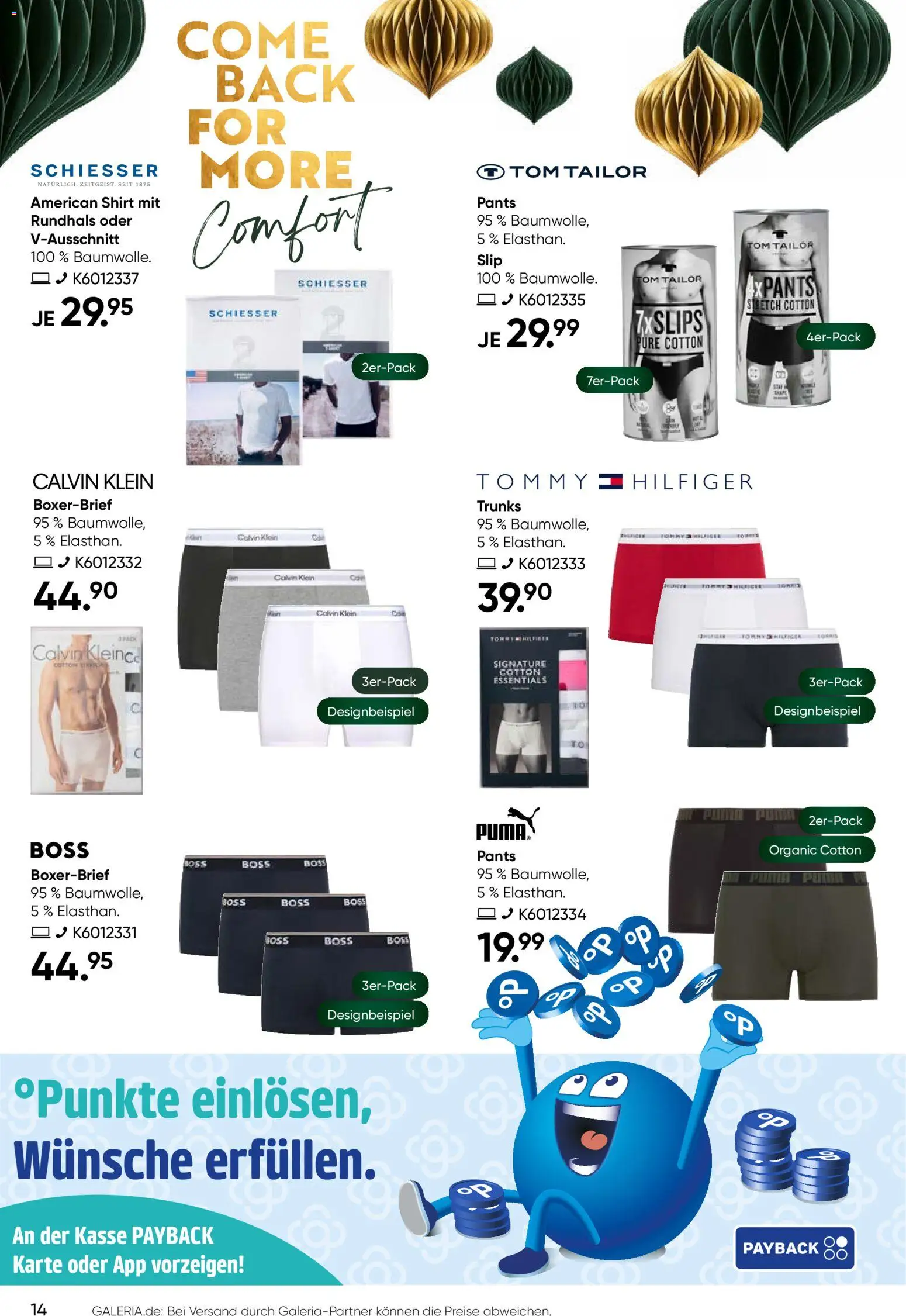 Galeria Karstadt Kaufhof Prospekt 	 – gültig ab 17.12.2025 | Seite: 14 | Produkte: Shirt, Slip