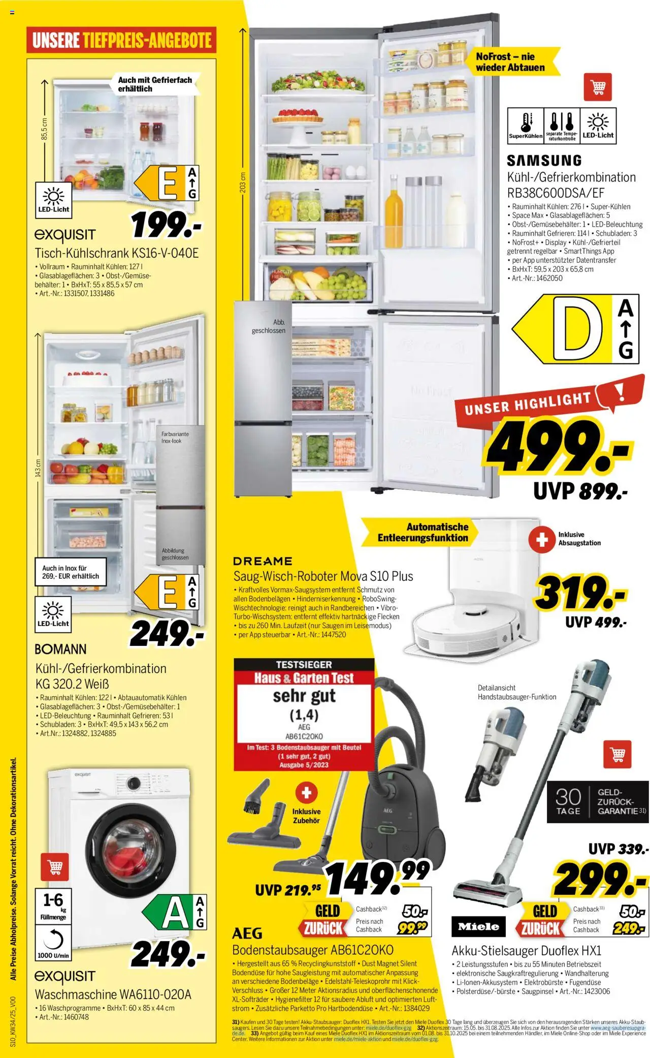Medimax Prospekt 	 - gültig ab dem 16.08.2025 | Seite: 10 | Produkte: Miele, Waschmaschine, Samsung