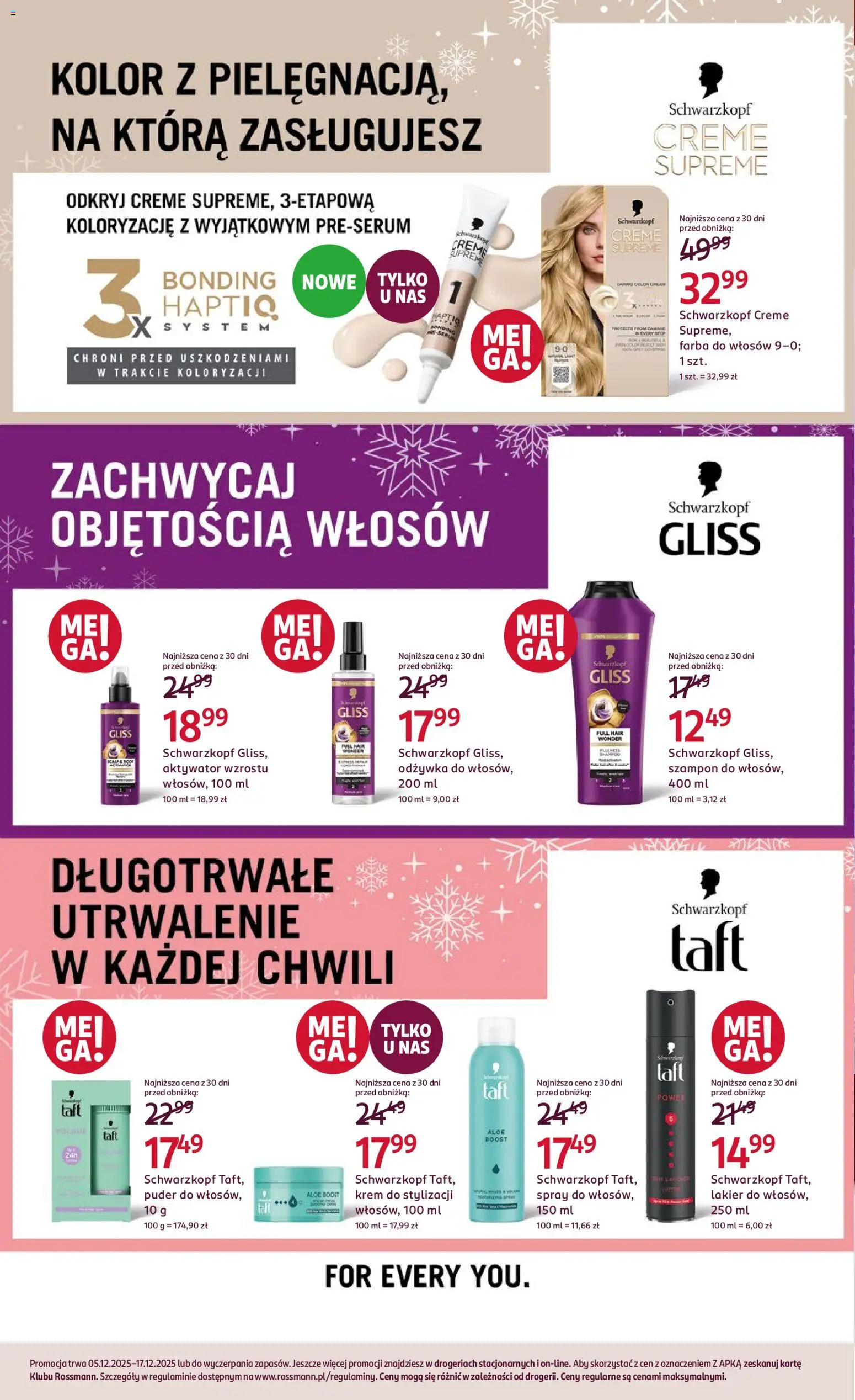 Rossmann Gazetka od 05.12.2025 | Strona: 20 | Produkty: Farba do włosów, Puder, Szampon, Krem