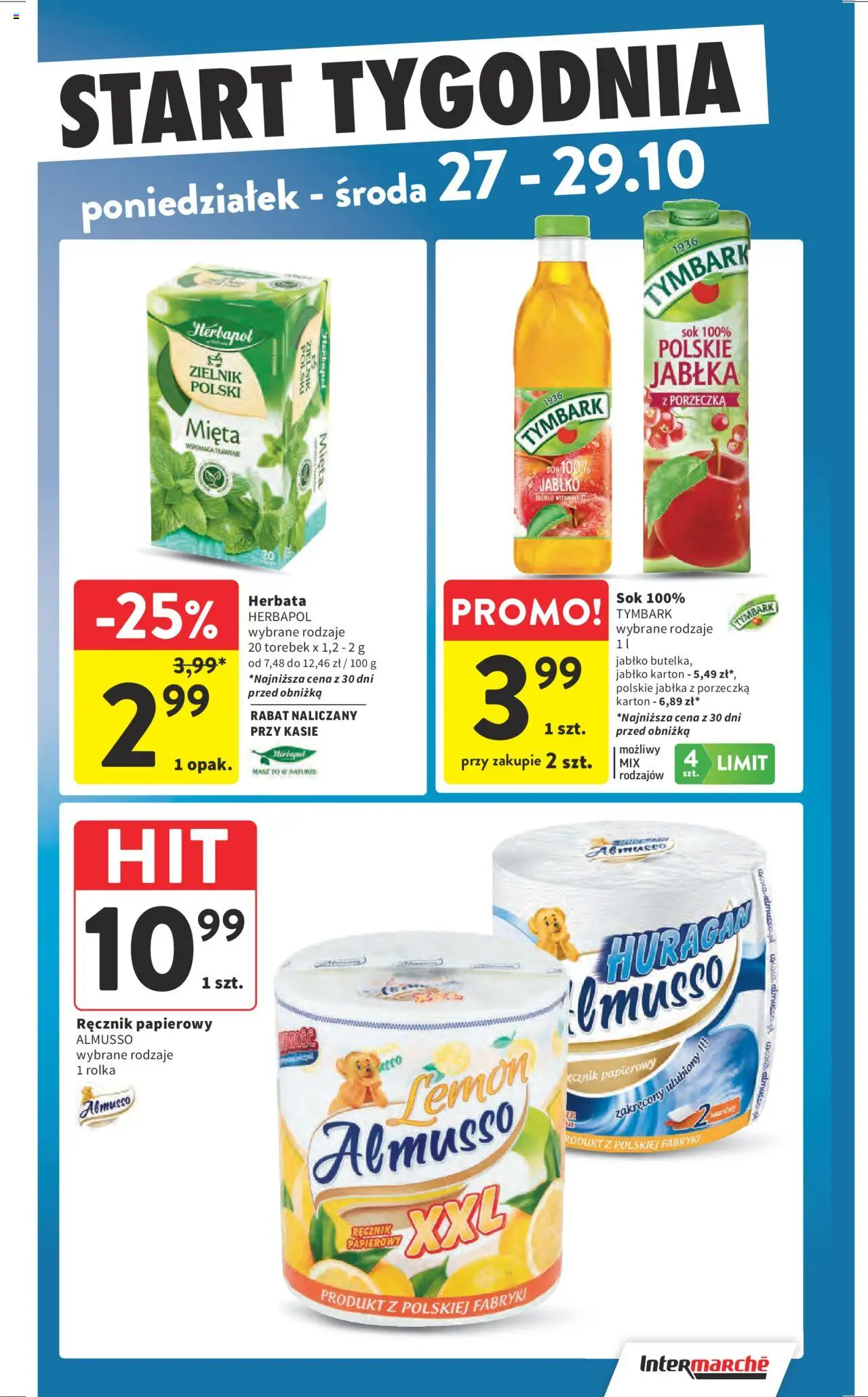 Intermarche Gazetka od 23.10.2025 | Strona: 39 | Produkty: Mięta, Porzeczka, Herbata, Ręcznik papierowy
