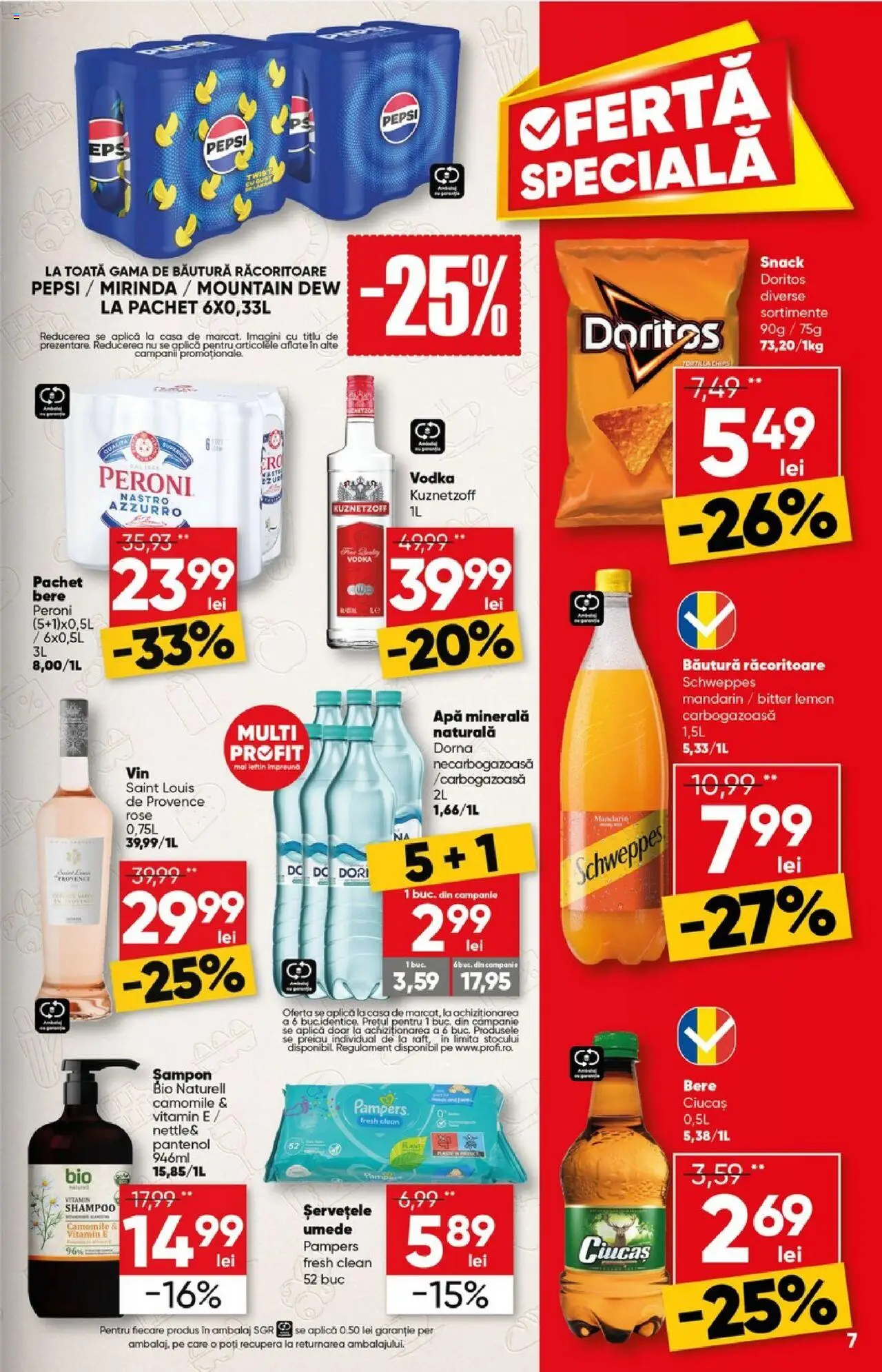 Catalog Profi Go – valabil de la 23.07.2025 | Pagină: 7 | Produse: Şerit ödül, Yazı tahtası kalemi, Bere, Rom