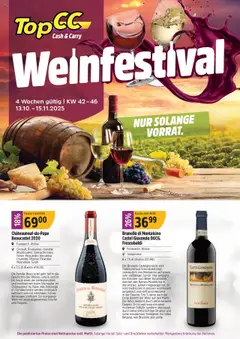 TopCC Aktionen Weinfestival ab 13.10.2025 gültig
