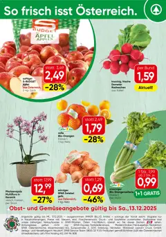 Spar Obst & Gemüse - Niederösterreich ab 08.12.2025 gültig