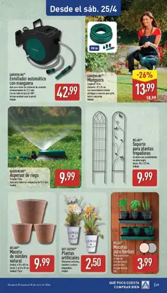 Vista previa Soporte para plantas trepadoras, De acero con recubrimiento en polvo negro. Aprox. 30 x 173 cm. Unidad válido desde el 20.04.2026 | Página: 29