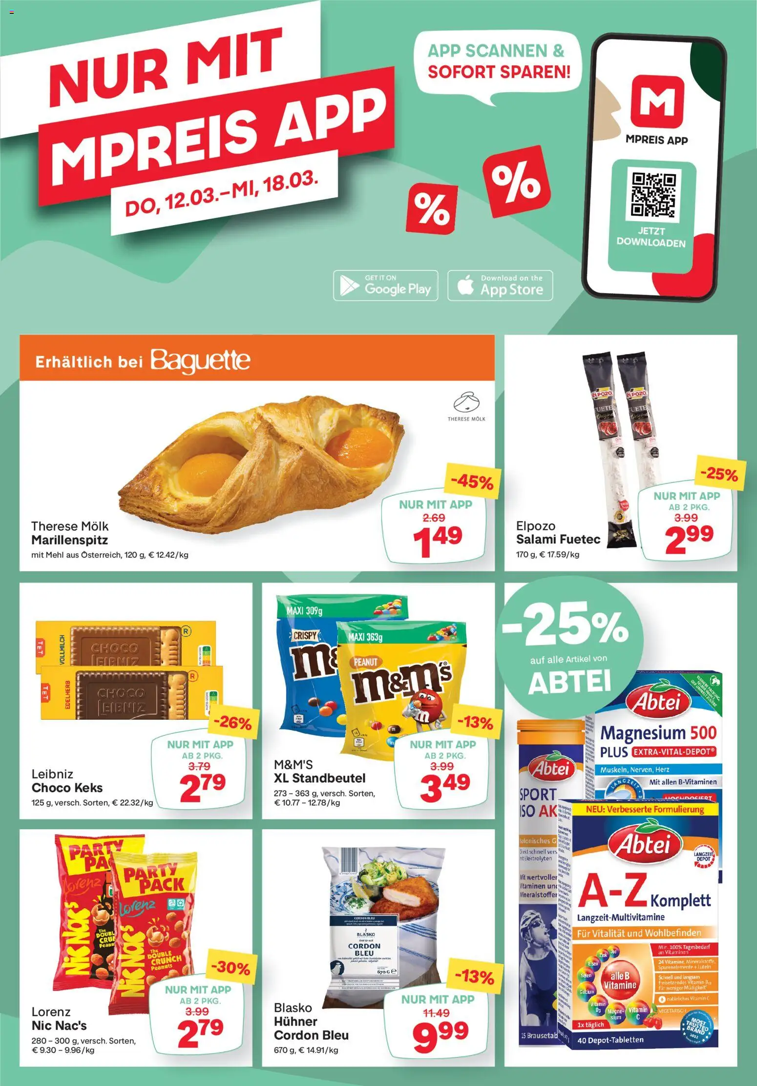 MPREIS Flugblatt gültig ab 12.03.2026 | Seite: 13 | Produkte: Jääkaappipakastin, Salami