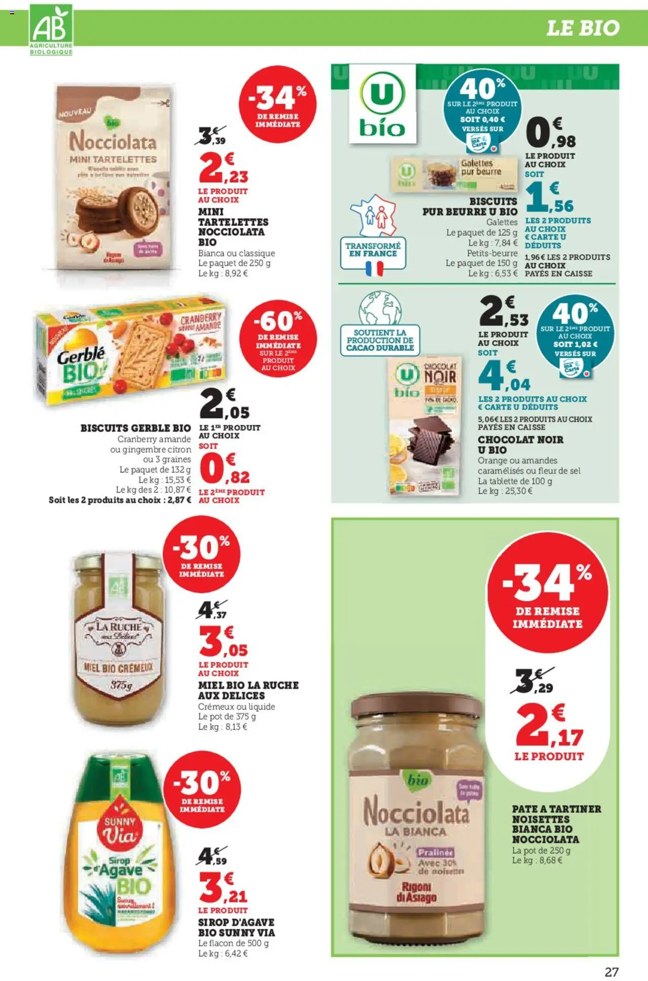  | Page: 27 | Produits: Citron, Cookies, Chocolat, Amandes