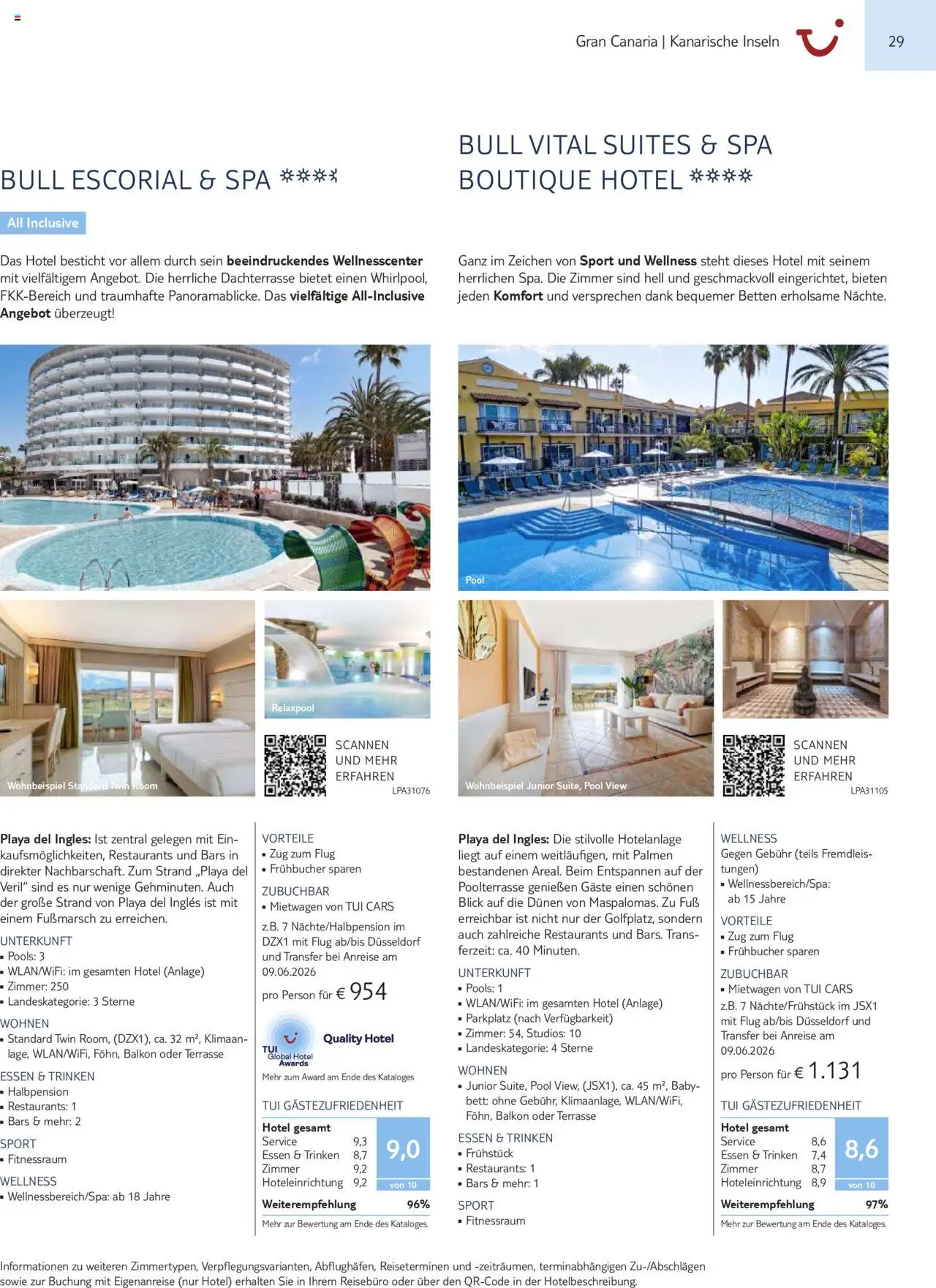 TUI Prospekt Kanaren, Kapverden & Senegal 2025/26	  – gültig ab 01.11.2025 | Seite: 29 | Produkte: Bett