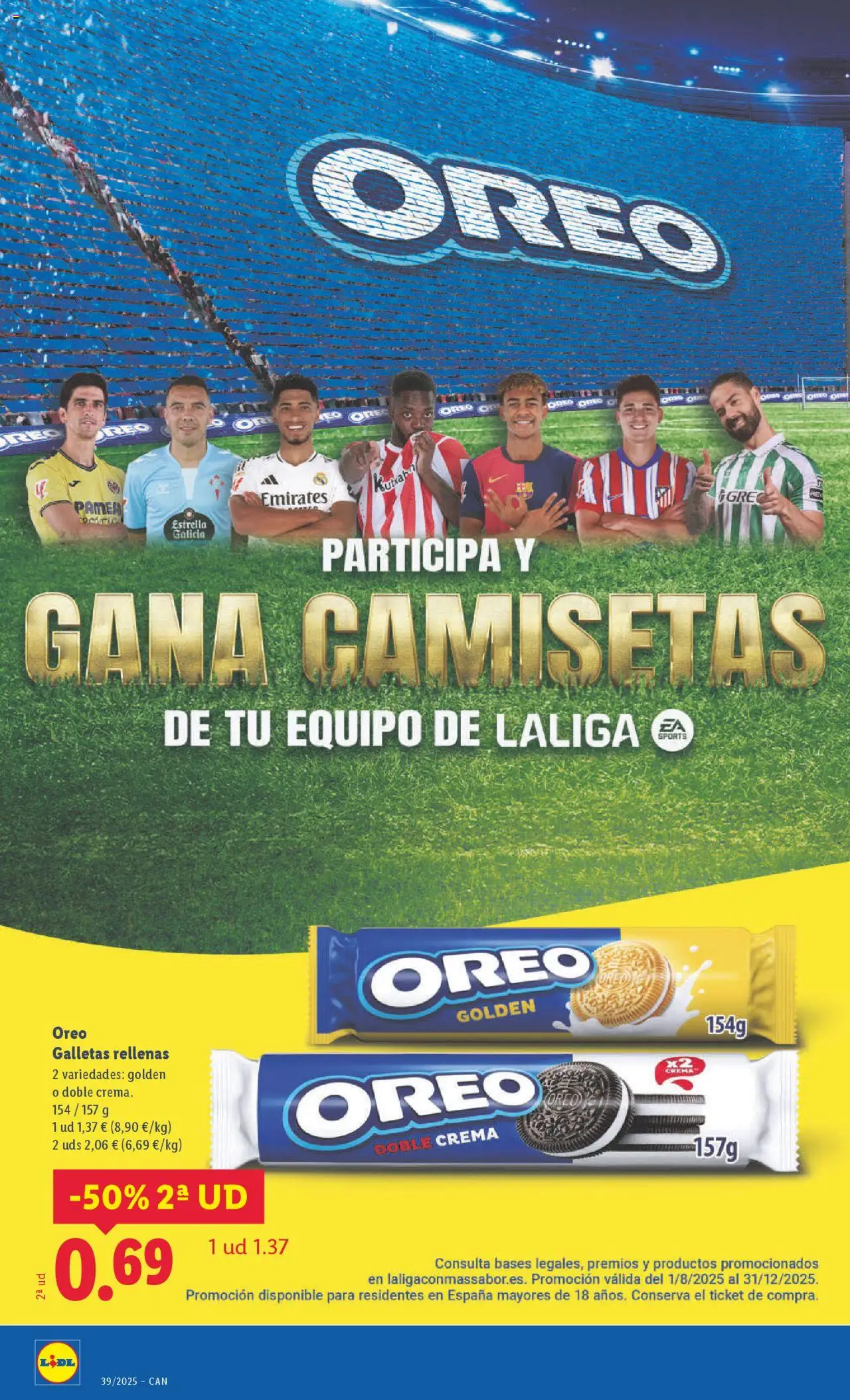 Lidl - Canarias │ válido desde el 22.09.2025 | Página: 34 | Productos: Crema, Galletas, Galletas rellenas