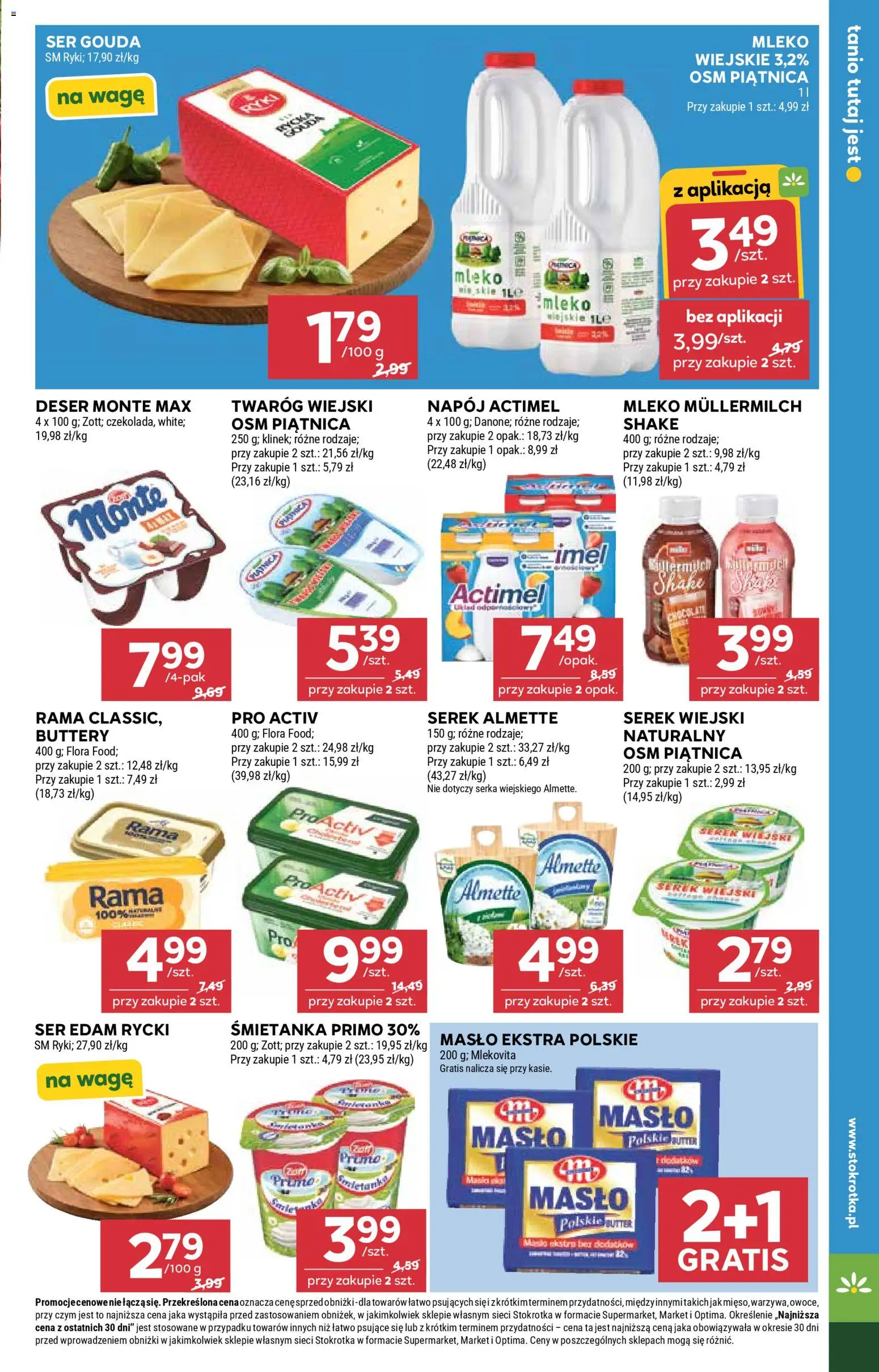 Stokrotka gazetka - Market od 29.04.2026 | Strona: 15 | Produkty: Serek, Stokrotka, Masło, Ser gouda