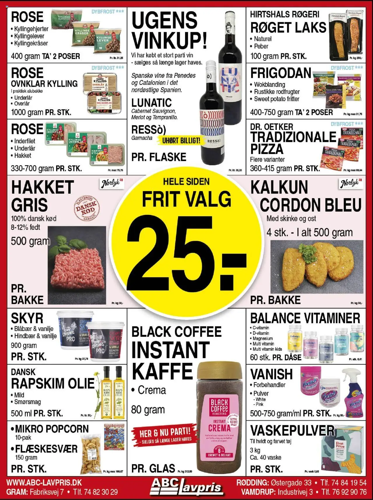 Abc Lavpris Tilbudsavis gyldig fra 20.08.2025 | Side: 7 | Produkter: Olie, Kaffe, Pizza, Hindbær