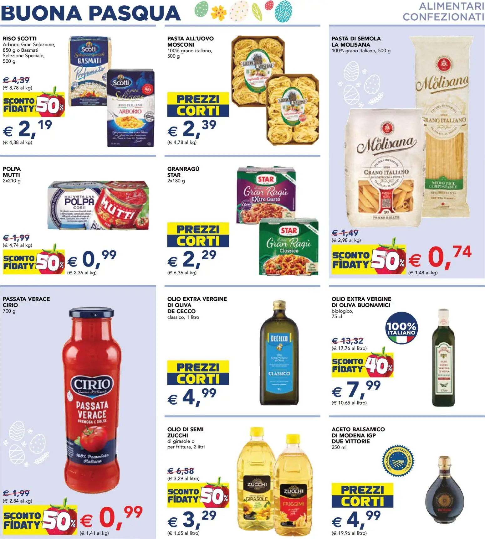 Volantino Esselunga S del 23.03.2026 | Pagina: 13 | Prodotti: Pasta, Ragú, Aceto, Mutti
