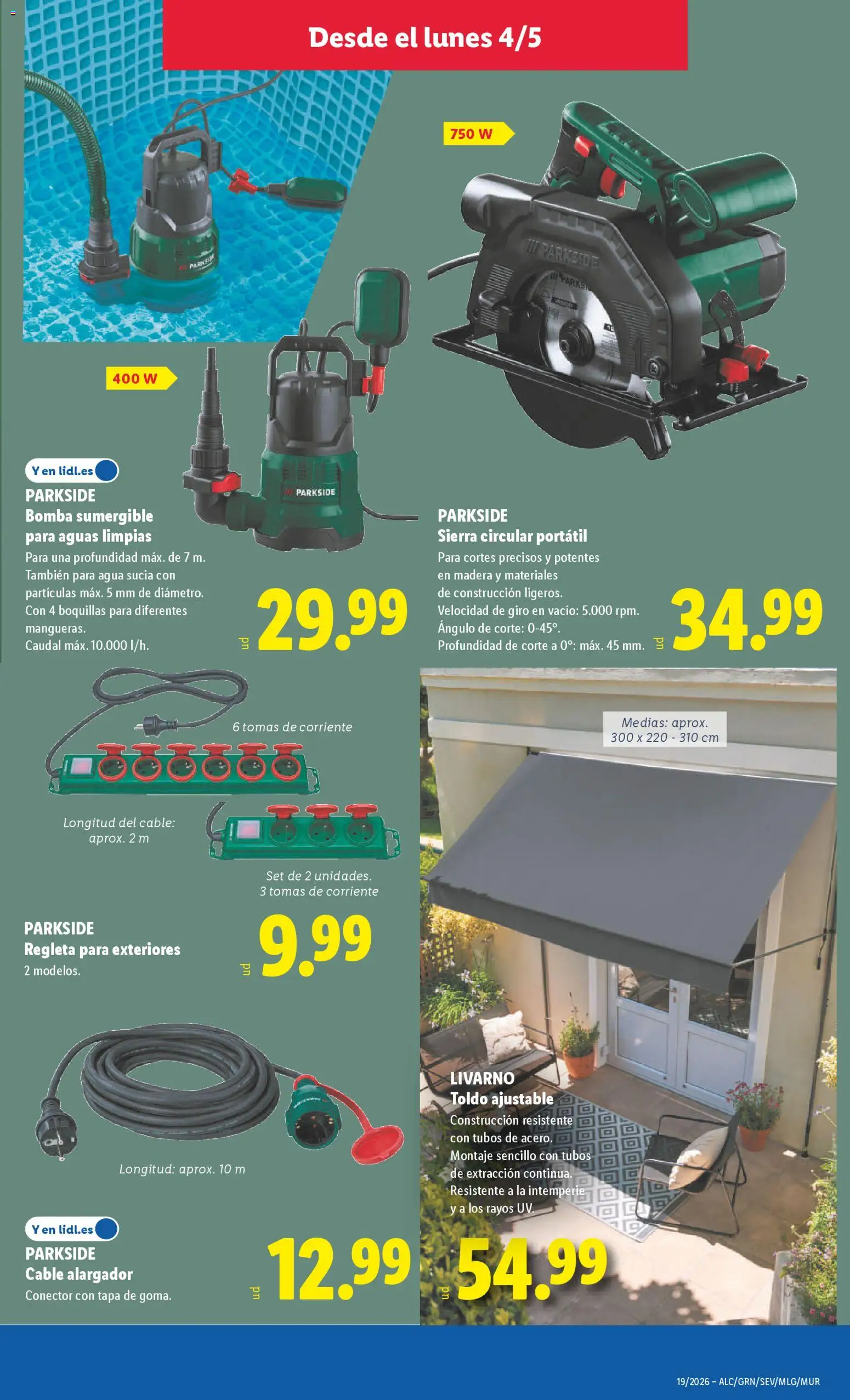 Lidl folleto de bazar │ válido desde el 04.05.2026 | Página: 9 | Productos: Medias, Cable, Conector