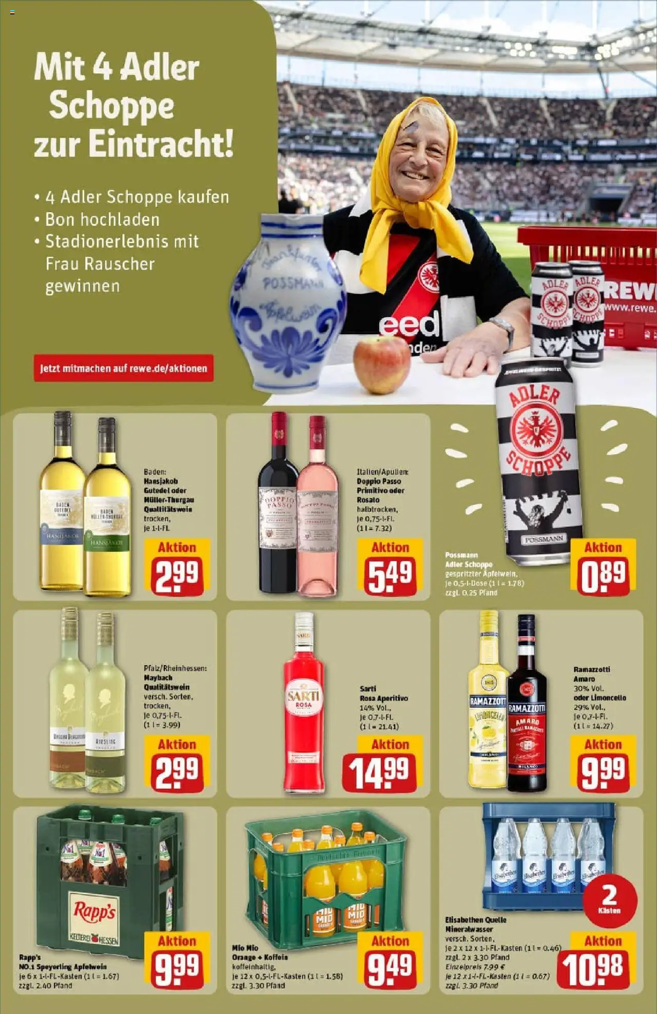 Rewe prospekt Stockstadt	 - gültig ab dem 03.08.2025 | Seite: 19 | Produkte: Mineralwasser, Apple, Doppio Passo, Limoncello