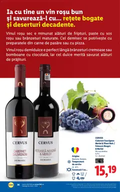 Ofertele Lidl valabile de la 23.02.2026 | Pagină: 36 | Produse: Vin, Bomboane, Paste, Sos