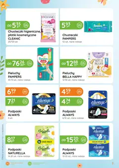 Pogląd oferty "Eurocash gazetka - Katalog Chemiczny" - ważna od 05.03.2026 | Strona: 8 | Produkty: Pampers, Podpaski, Płatki kosmetyczne, Płatki