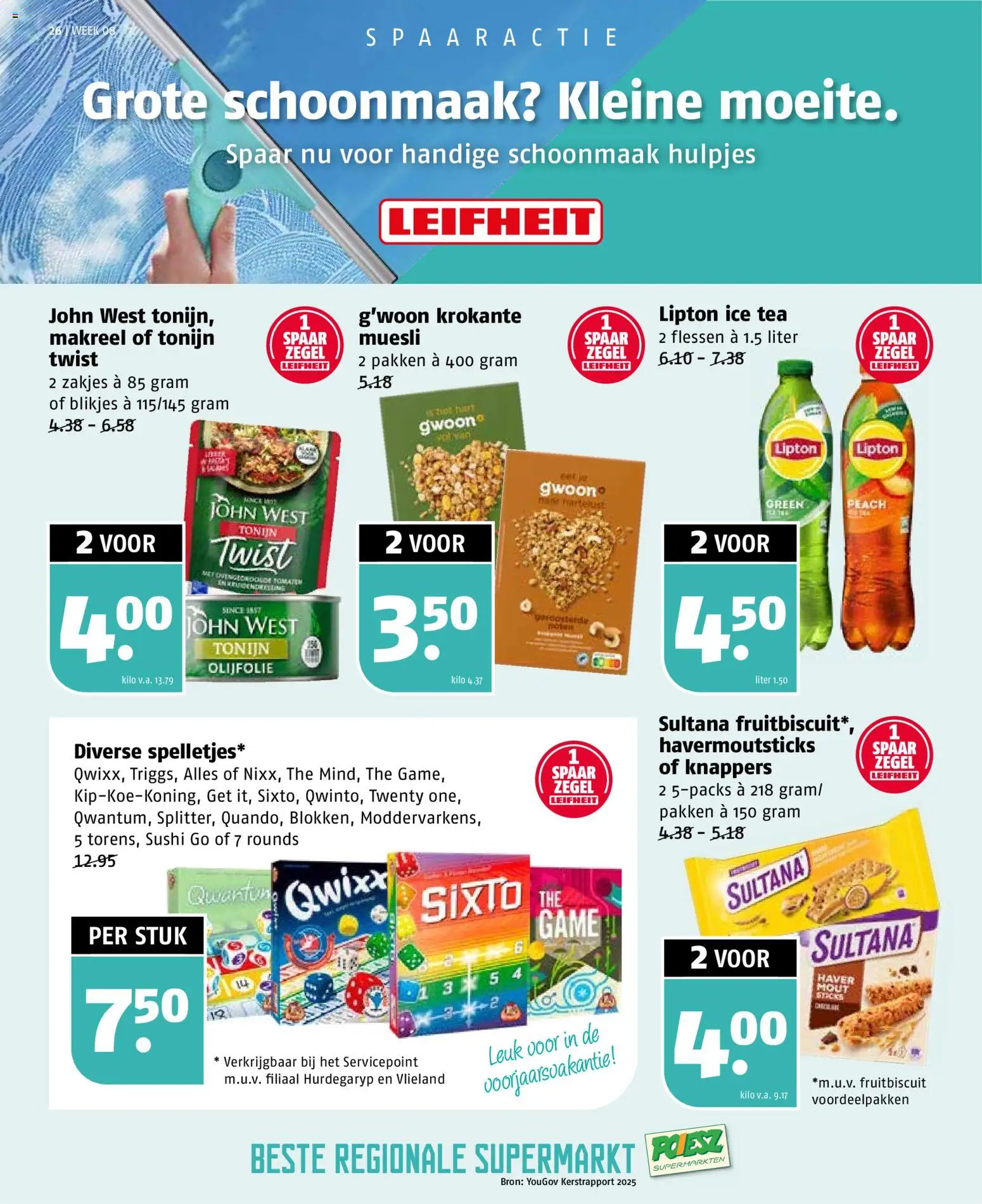 {H1} | Pagina: 26 | Producten: Sushi, Tonijn, Muesli, Haver