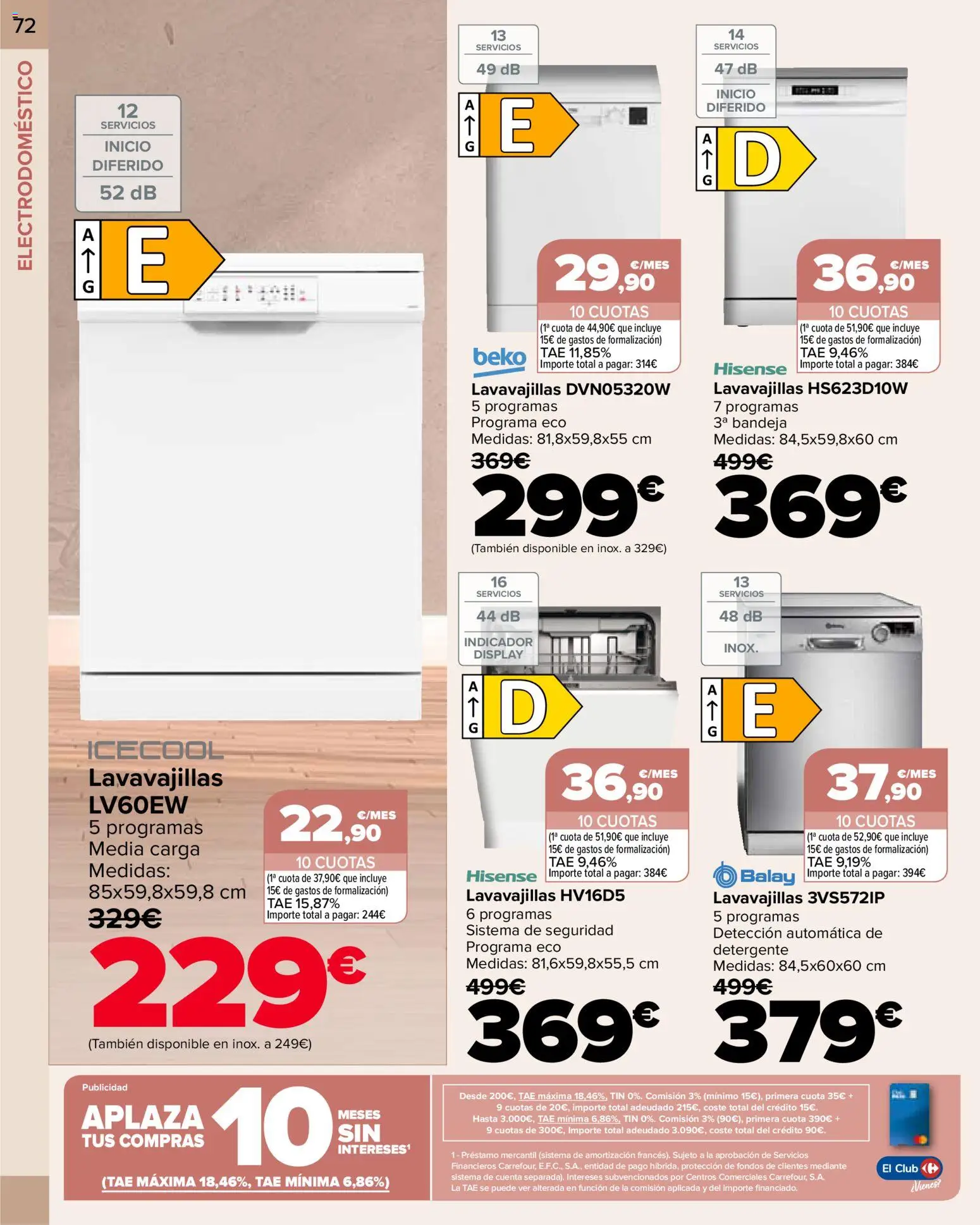 Carrefour folleto │ válido desde el 09.01.2026 | Página: 72 | Productos: Detergente, Lavavajillas, Bandeja