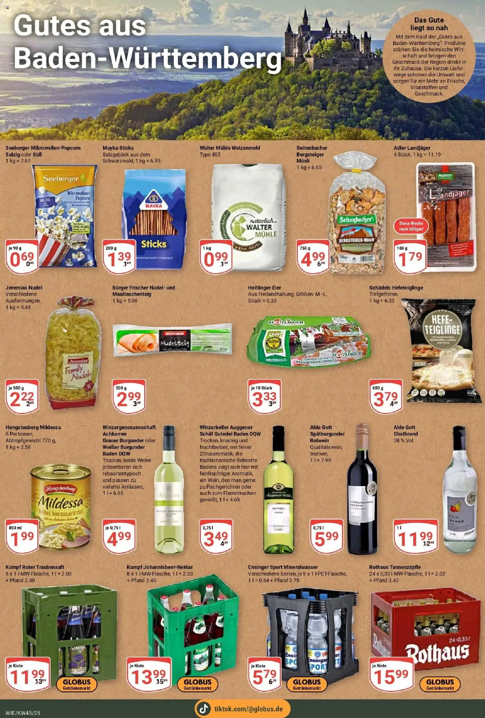 Globus prospekt Waghäusel	 – gültig ab 02.11.2025 | Seite: 16 | Produkte: Mühle, Eier, Rotwein, Weizenmehl