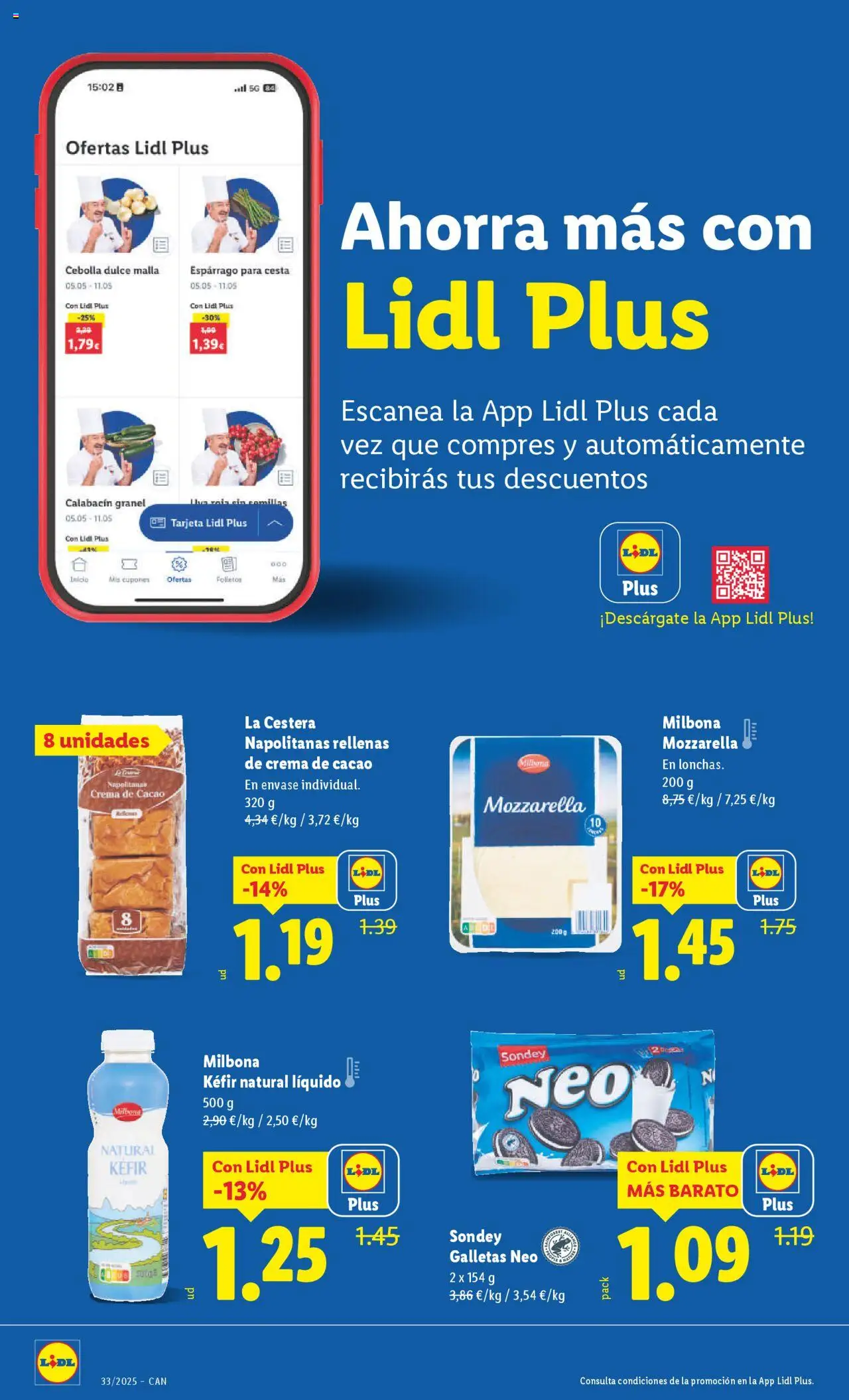 Lidl - Canarias  │ válido desde el 11.08.2025 | Página: 14 | Productos: Crema, Galletas, Παγωμένο τσάι, Φρυγανιές σικάλεως