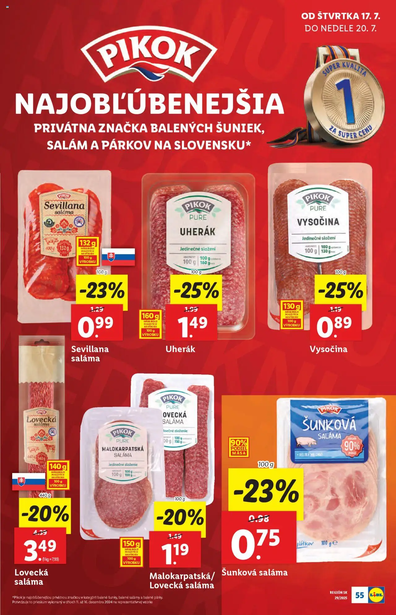 Lidl leták │ platný od 14.07.2025 | Strana: 66 | Produkty: Saláma