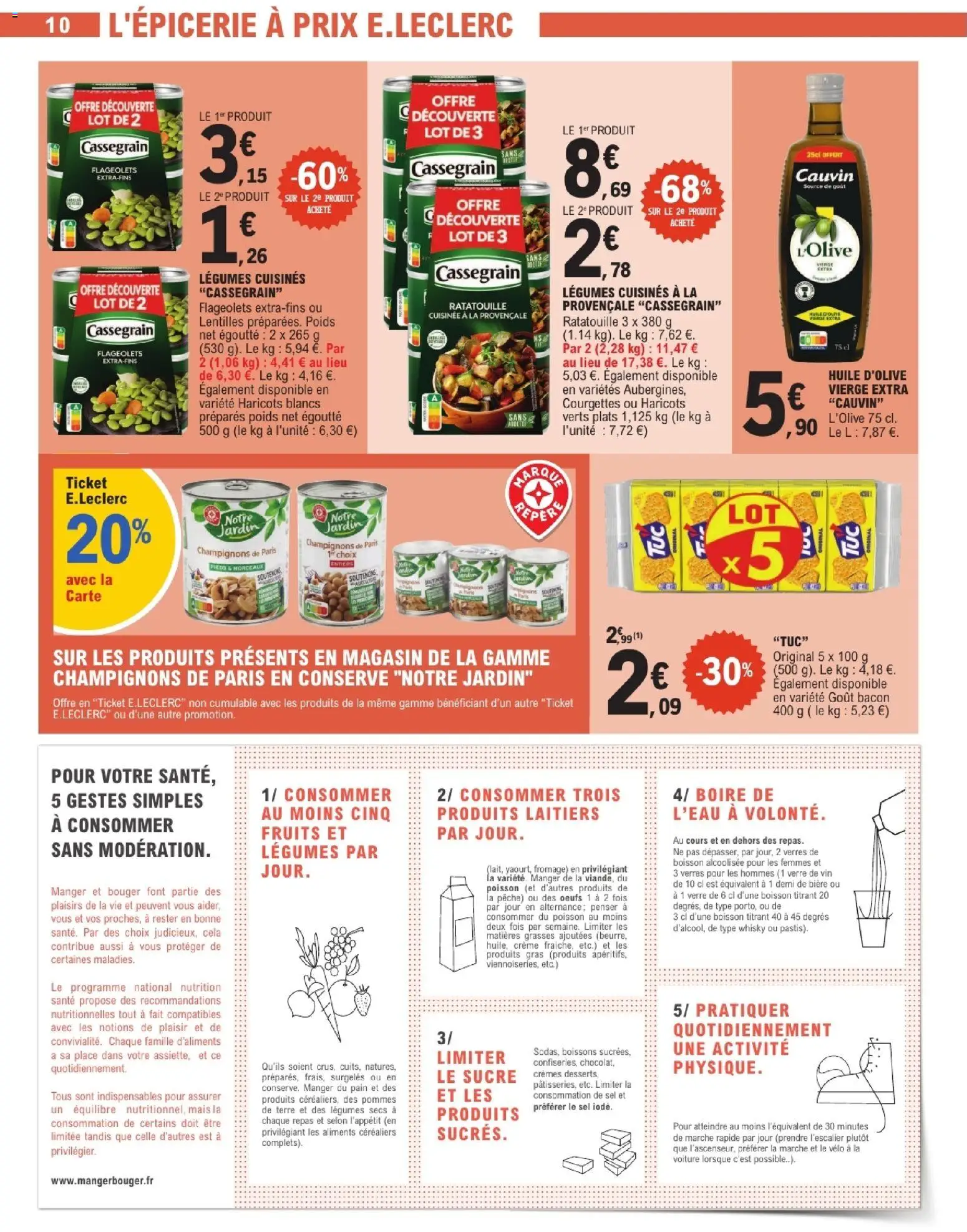 {H1} | Page: 10 | Produits: Poids, Pain, Vin, Pommes de terre