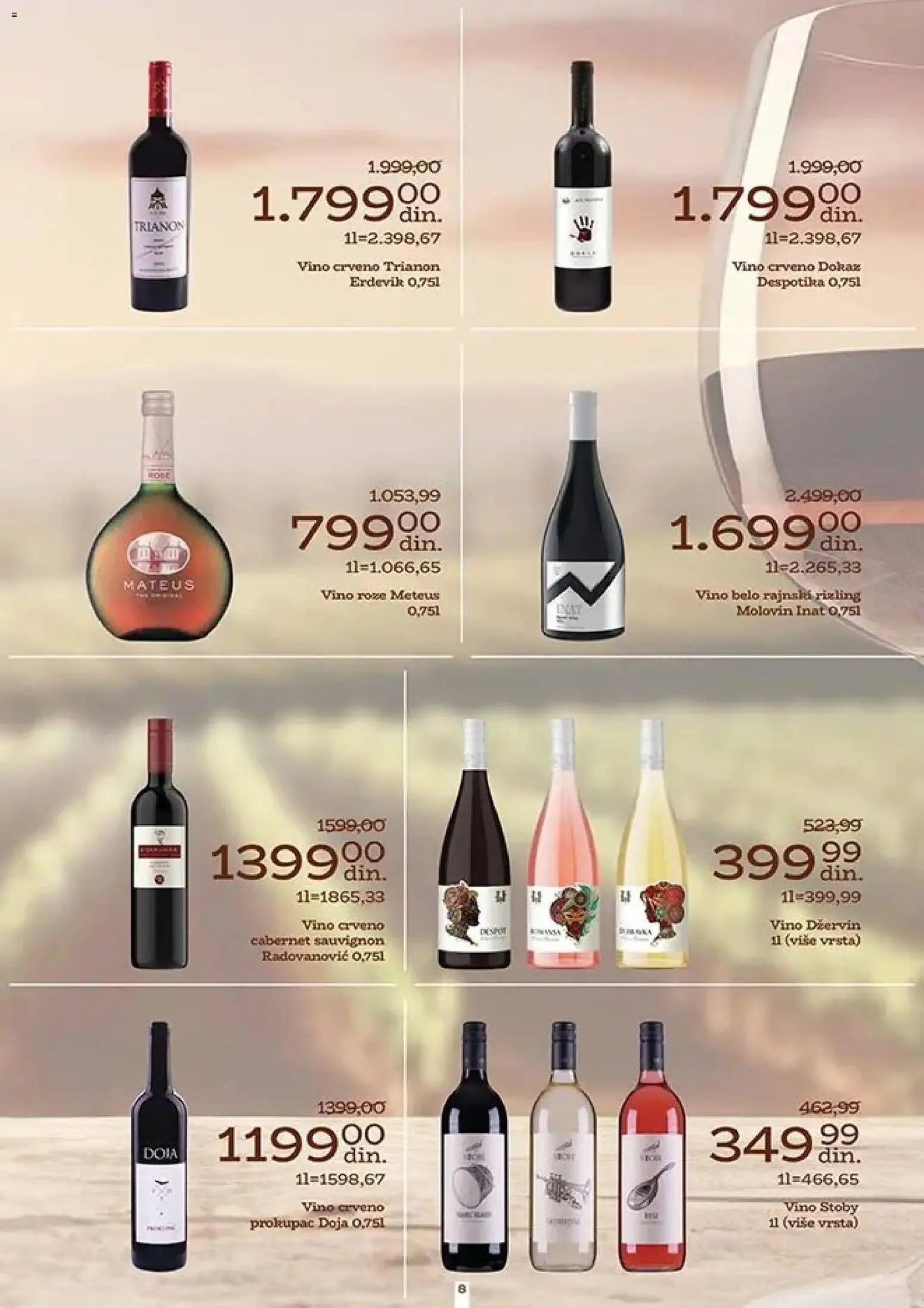 Univerexport katalog - važi od 06.11.2025 | Strana: 6 | Proizvode: Cabernet Sauvignon, Crveno vino, Vino