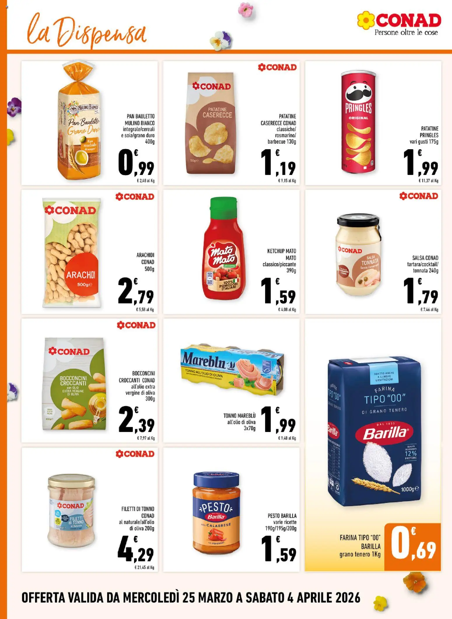 Volantino Conad del 25.03.2026 | Pagina: 14 | Prodotti: Ketchup, Barbecue, Olio, Pesto