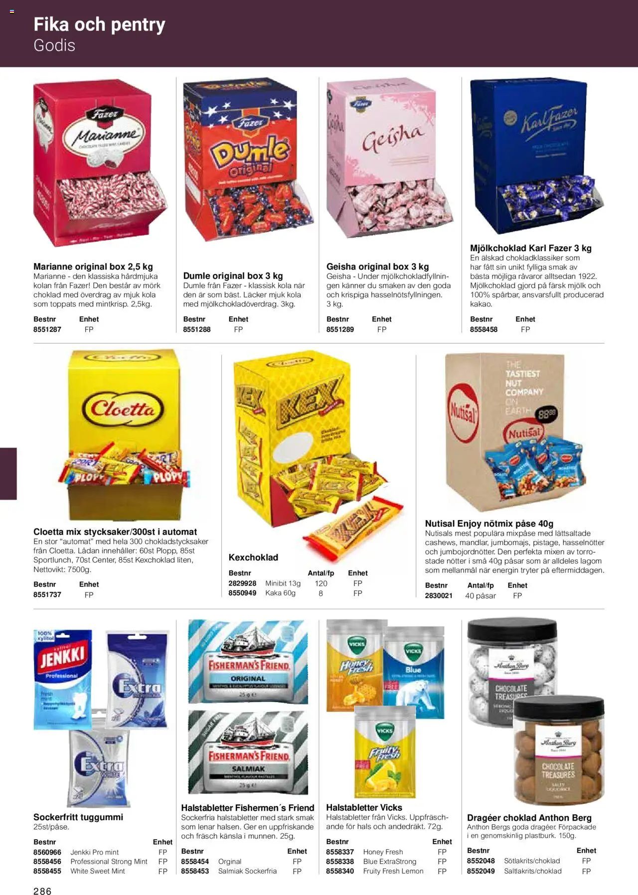 Office Depot reklamblad aktuell från 15.02.2024 | Sida: 288 | Produkter: Mjölk, Choklad, Tuggummi, Nötter