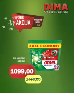 VP Dima šok akcija - pregled VP Dima kataloga - važi od 15.01.2026 | Strana: 1 | Proizvode: Ariel, Sok
