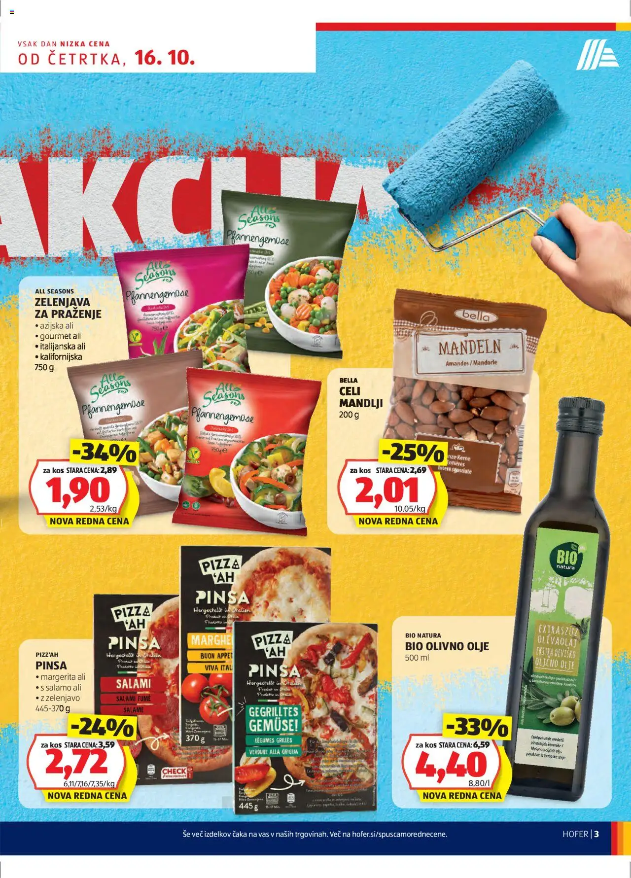 Hofer SI katalog | vrijedi od 16.10.2025 | Stranica: 3 | Proizvodi: Pizza
