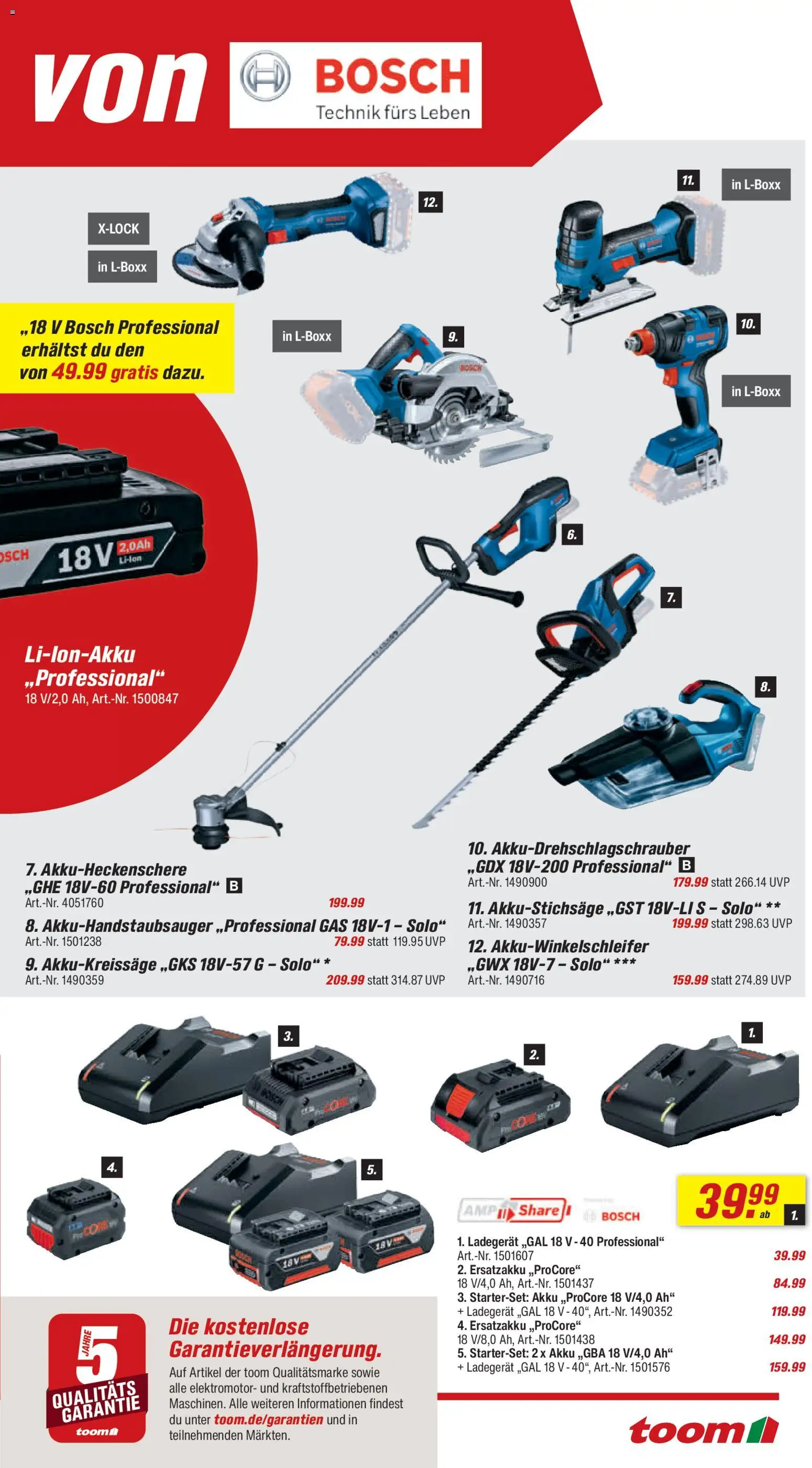 Toom Baumarkt Prospekt 	 – gültig ab 01.11.2025 | Seite: 7 | Produkte: Bosch, Ladegerät