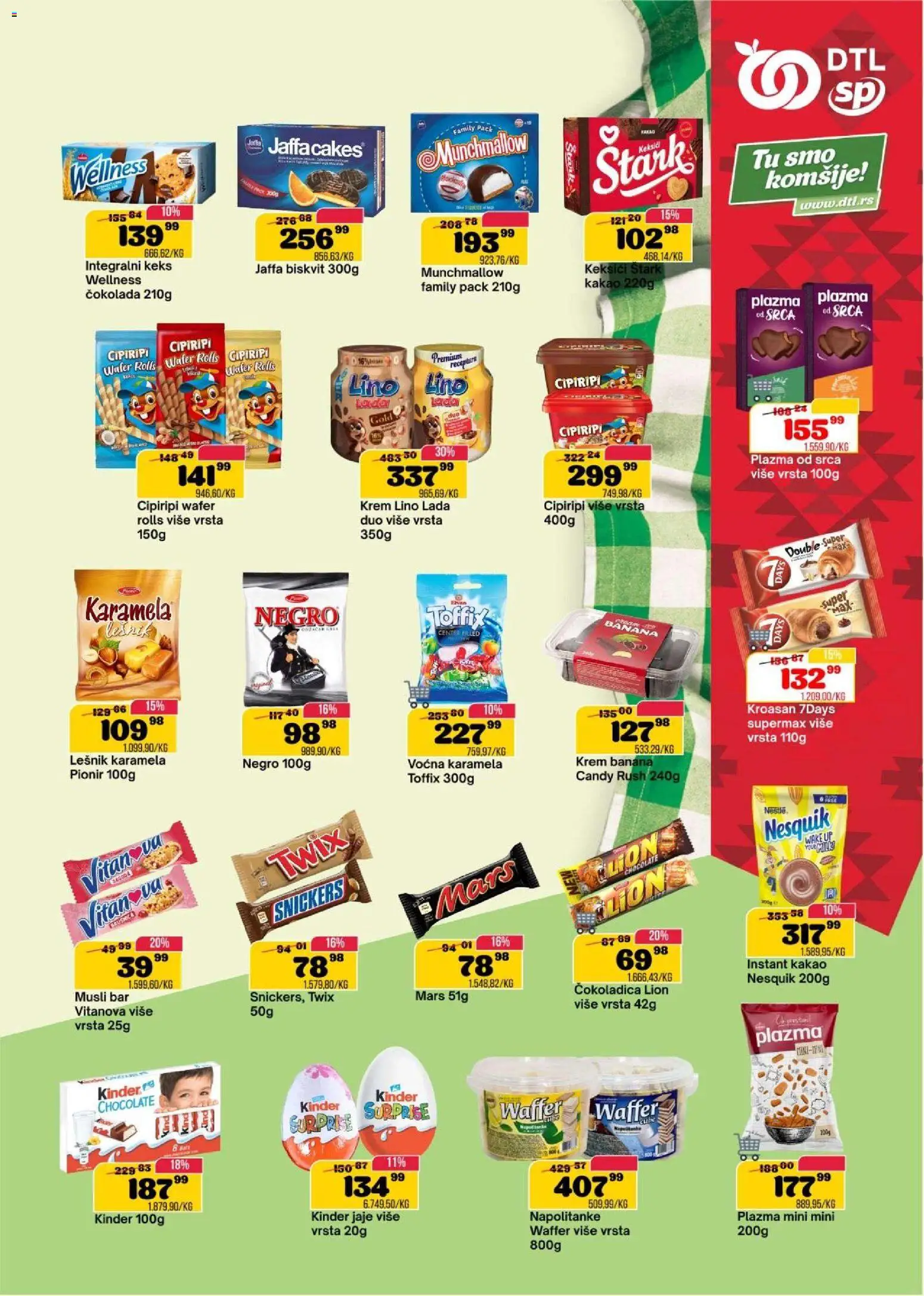 Senta Promet katalog - važi od 14.01.2026 | Strana: 11 | Proizvode: Lešnik, Kroasan, Candy, Napolitanke