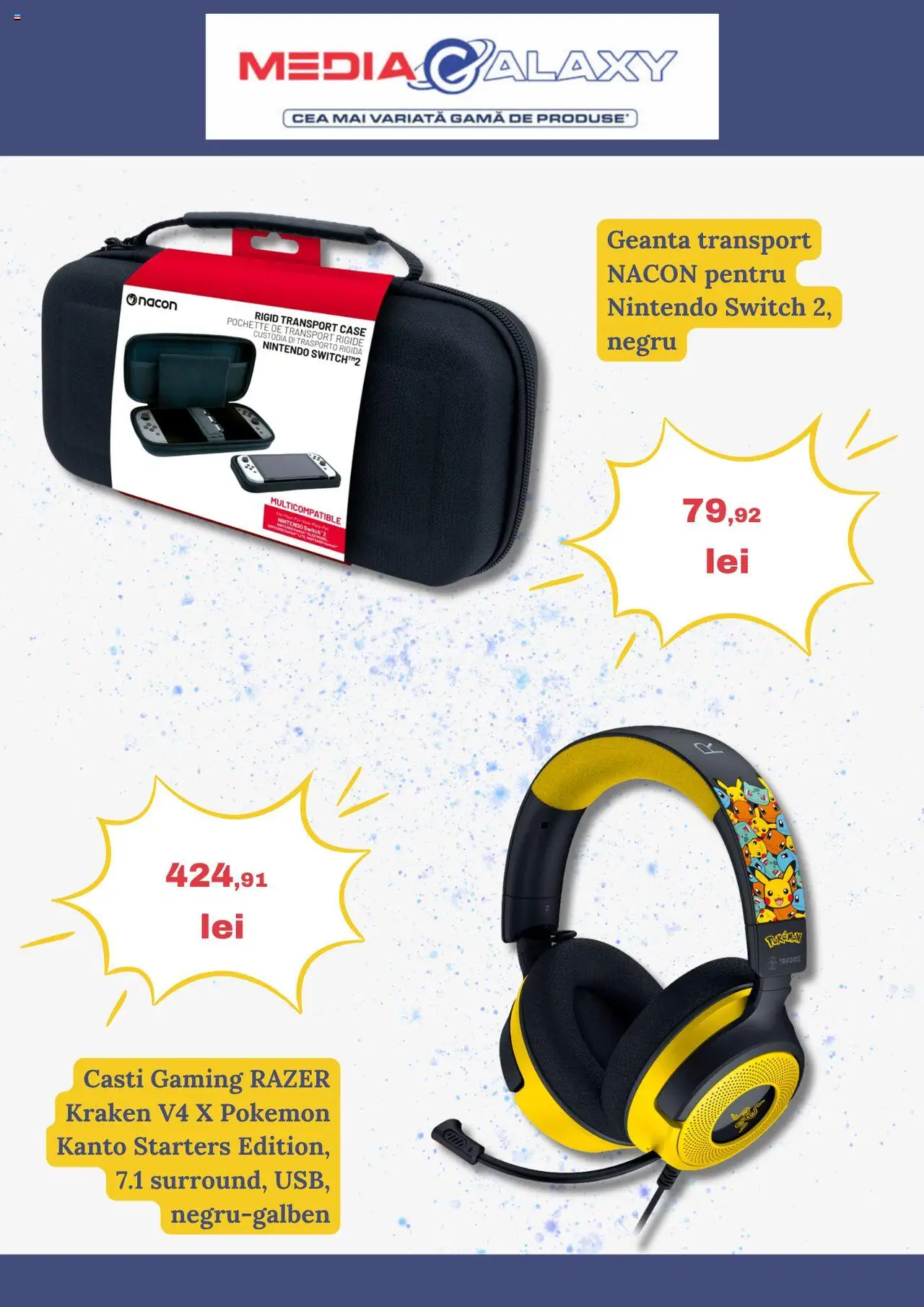 Noul catalog Media Galaxy – valabil de la 16.10.2025 | Pagină: 4 | Produse: Căști, Geantă