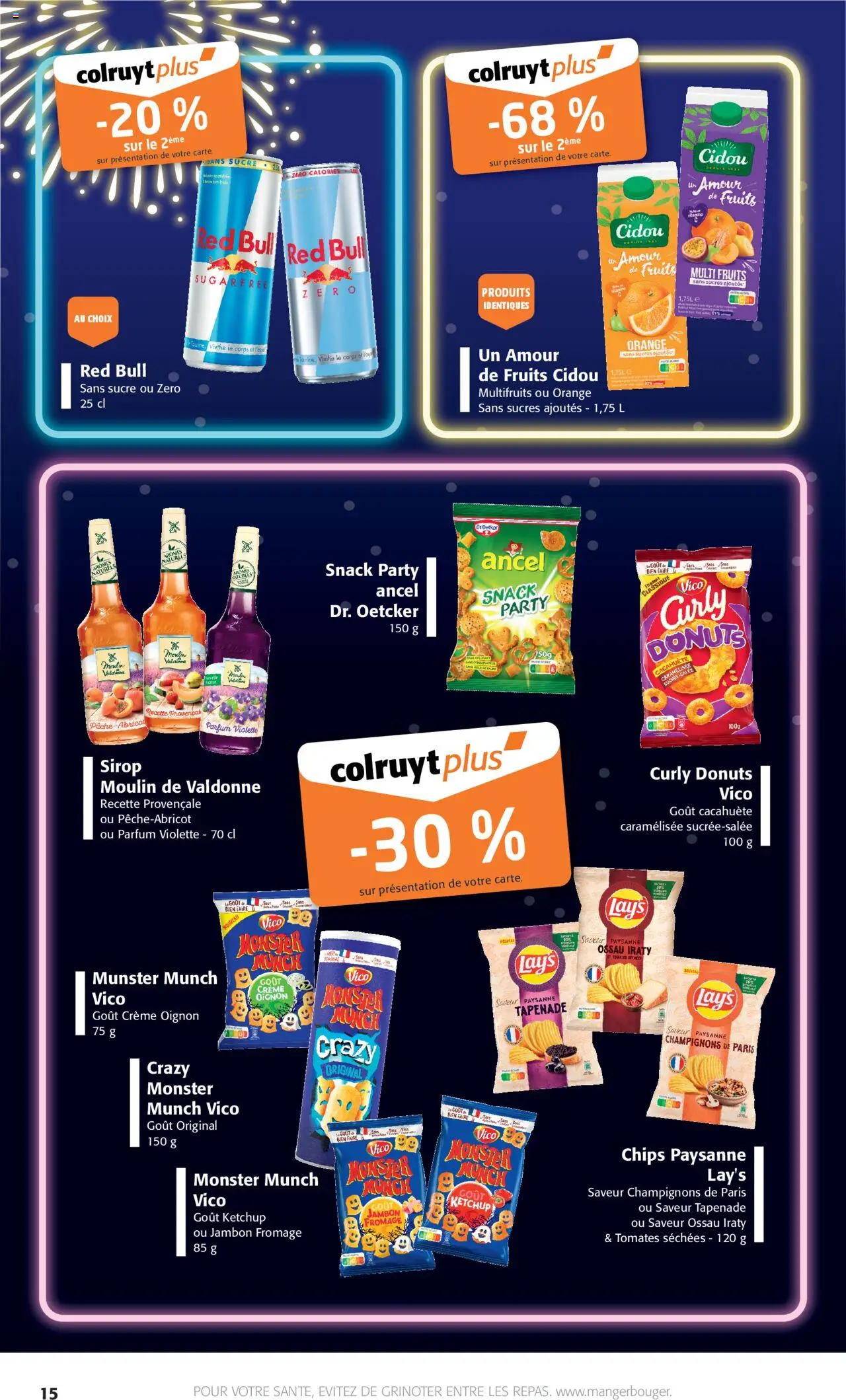 {H1} | Page: 15 | Produits: Parfum, Red bull, Chips, Ketchup