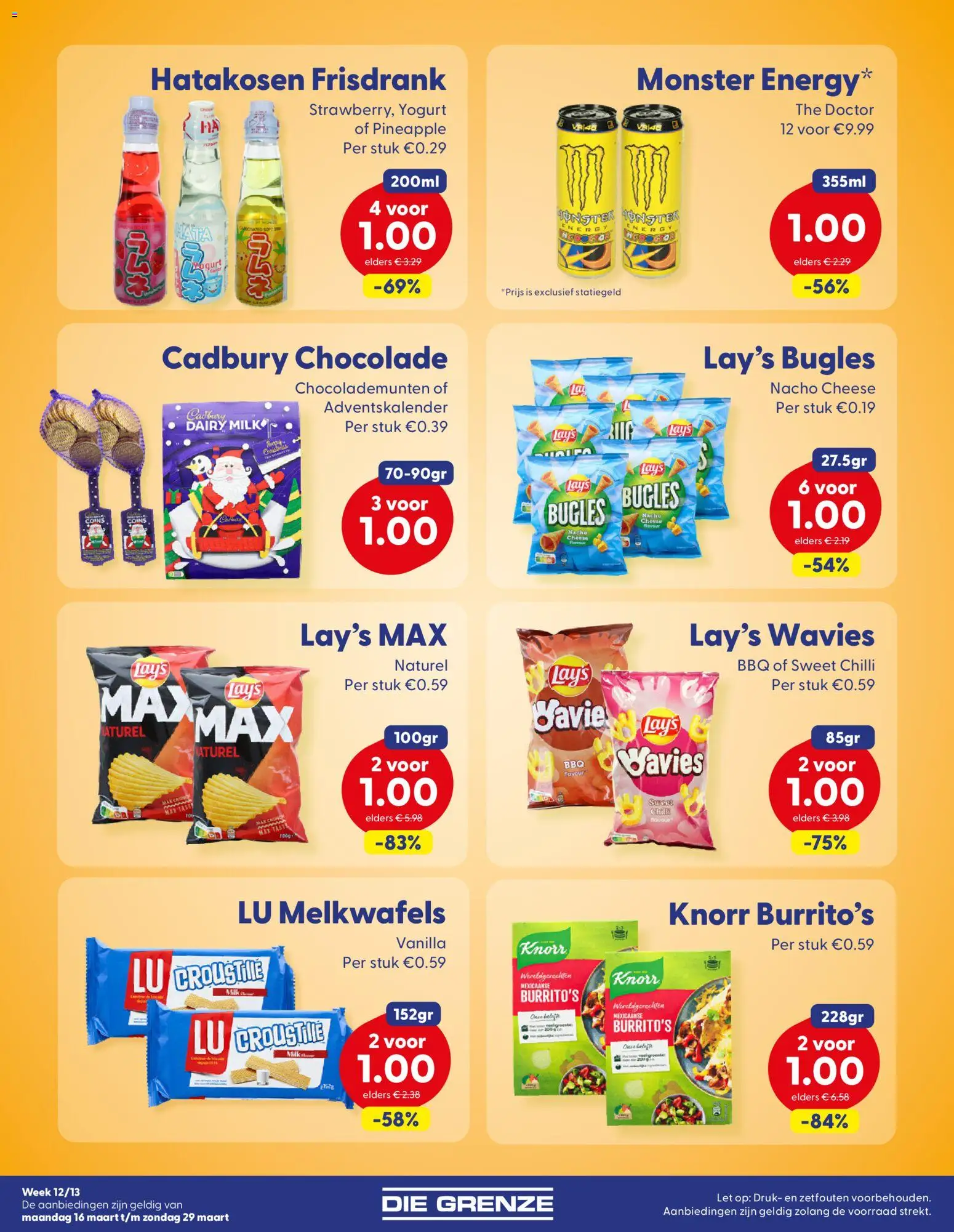{H1} | Pagina: 5 | Producten: Chocolade, Frisdrank, Monster