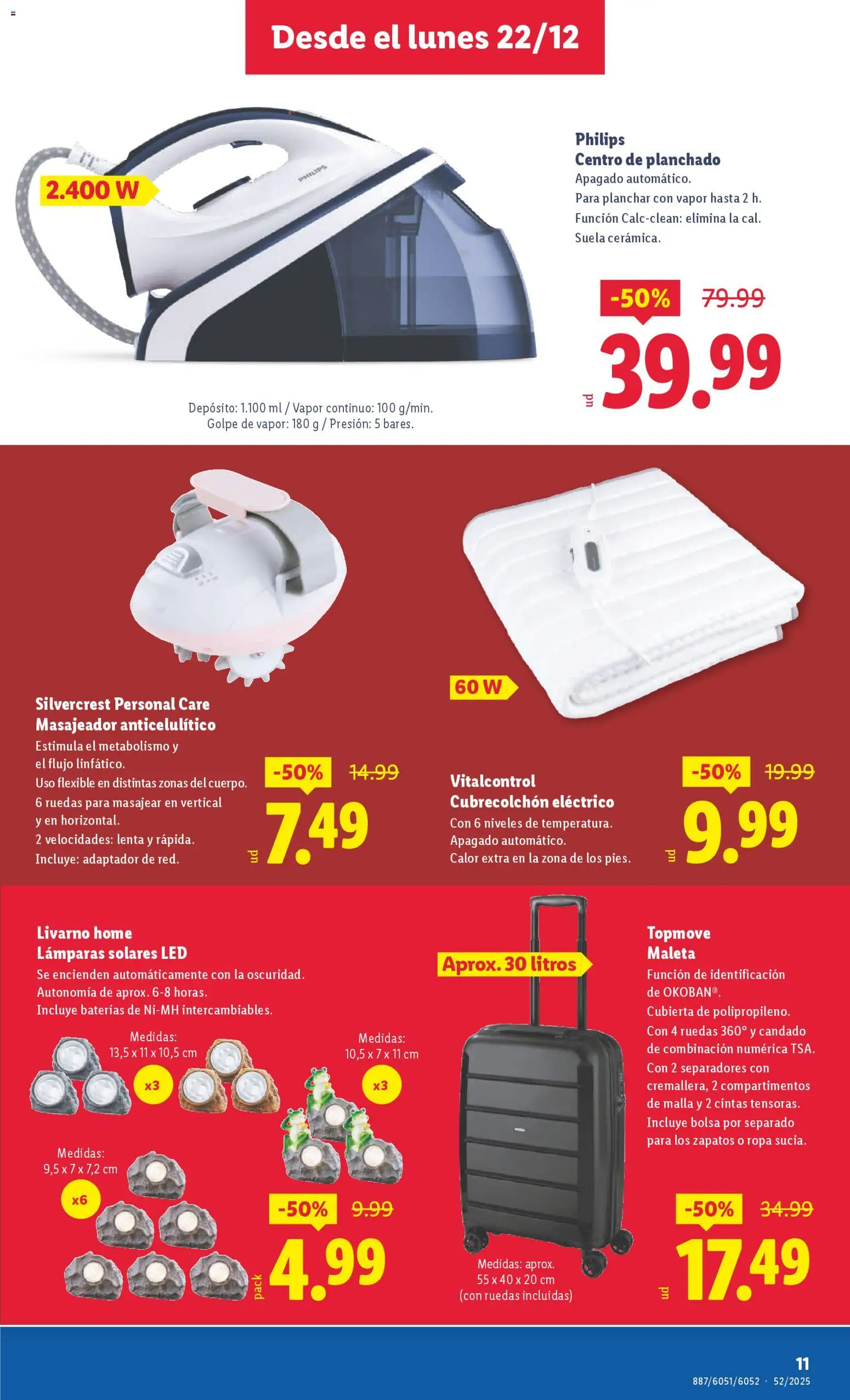 Lidl - Parque Comercial Taralpe │ válido desde el 22.12.2025 | Página: 11 | Productos: Maleta, Bolsa, Adaptador, Απορρυπαντικό ρούχων σε σκόνη