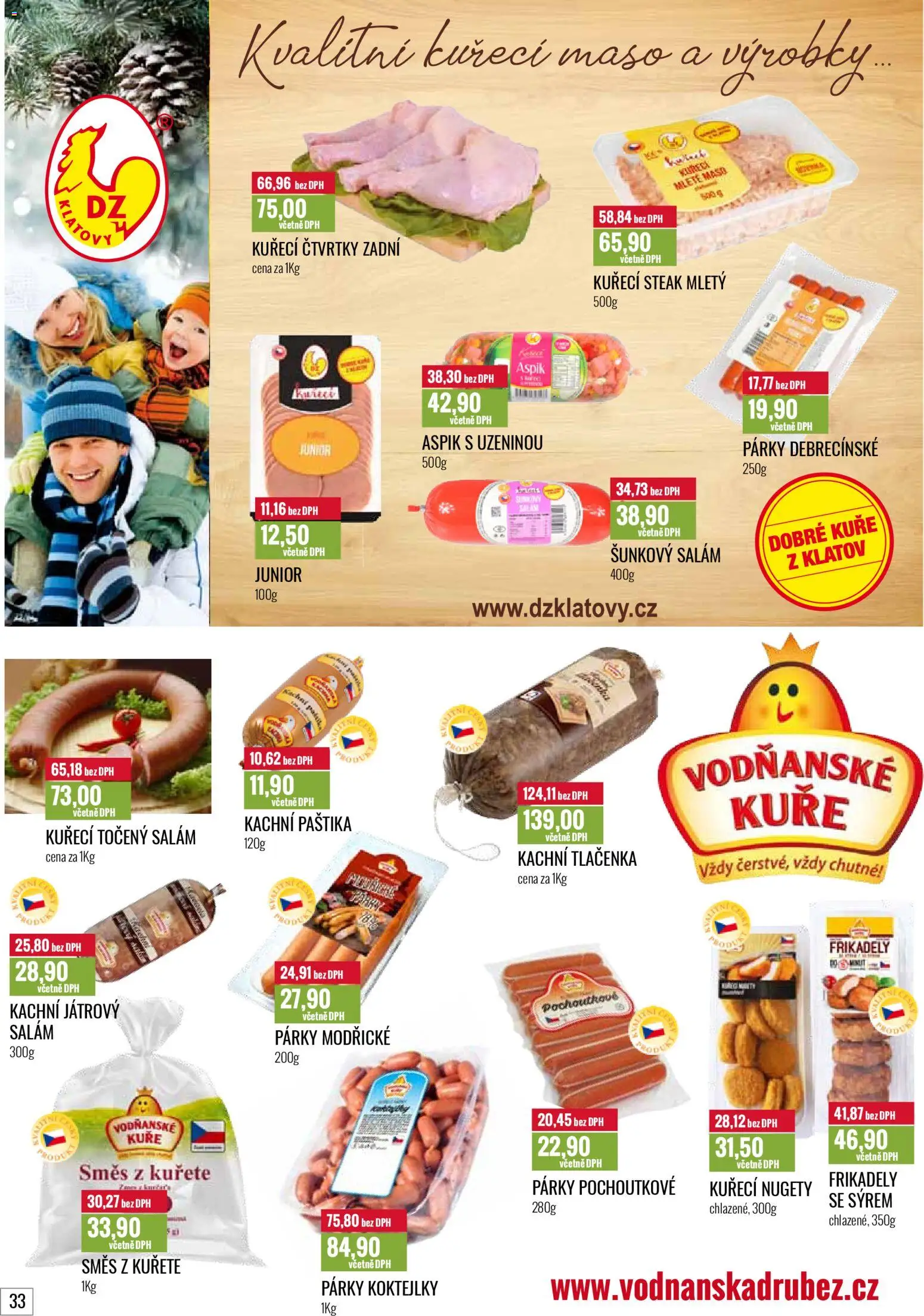 Ratio leták od 01.02.2026 | Strana: 34 | Produkty: Kuřecí maso, Párky, Mleté maso, Maso