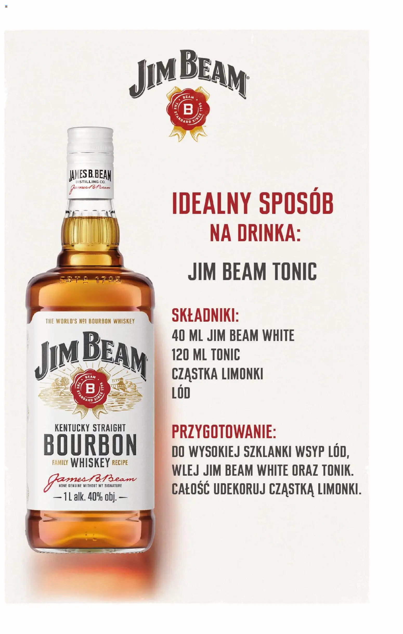 Biedronka gazetka - Czas na toast od 03.11.2025 | Strona: 37 | Produkty: Bourbon, Jim Beam, Szklanki