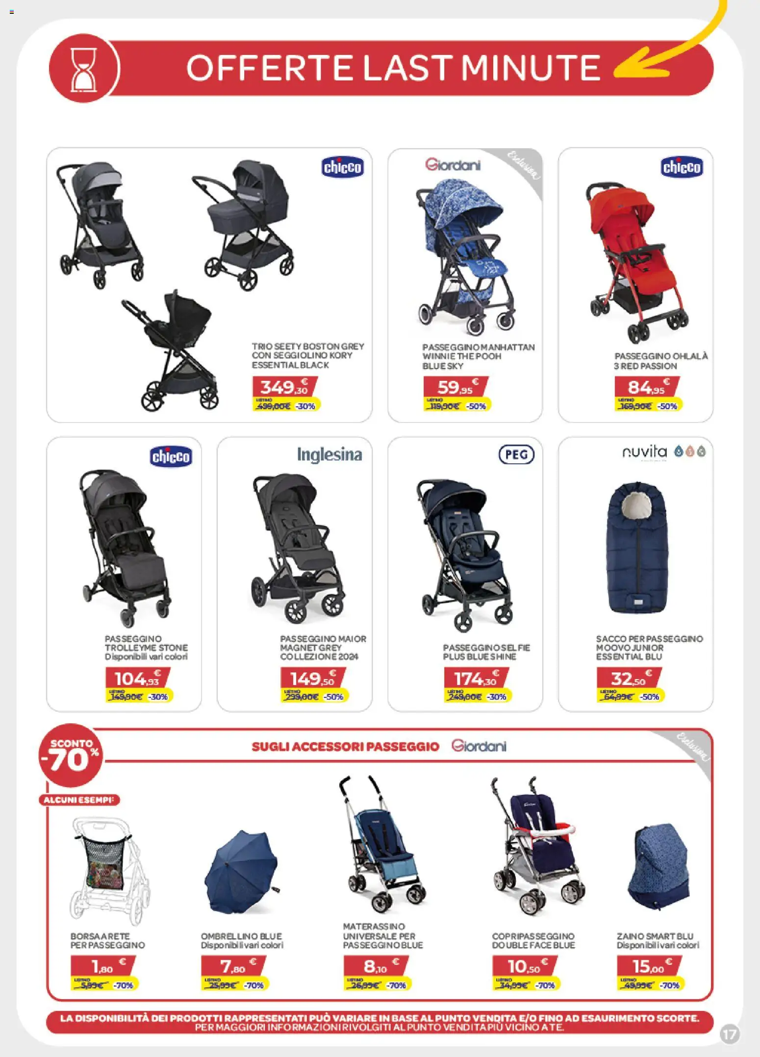 Volantino Bimbo store del 05.03.2026 | Pagina: 17 | Prodotti: Zaino, The, Passeggino, Seggiolino