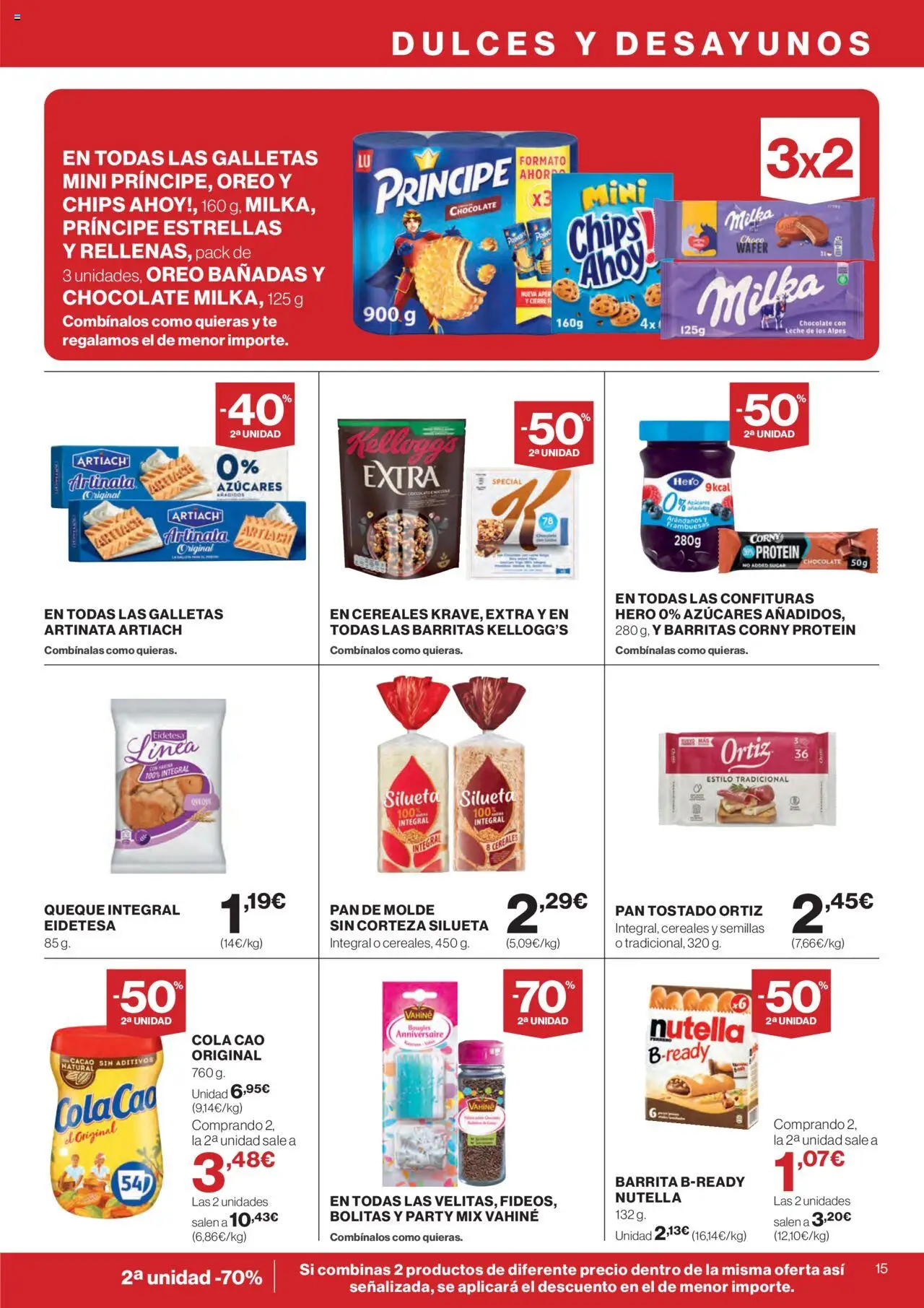 Supercor Canarias │ válido desde el 19.06.2025 | Página: 15 | Productos: Pan, Chocolate, Galletas, Pan de molde