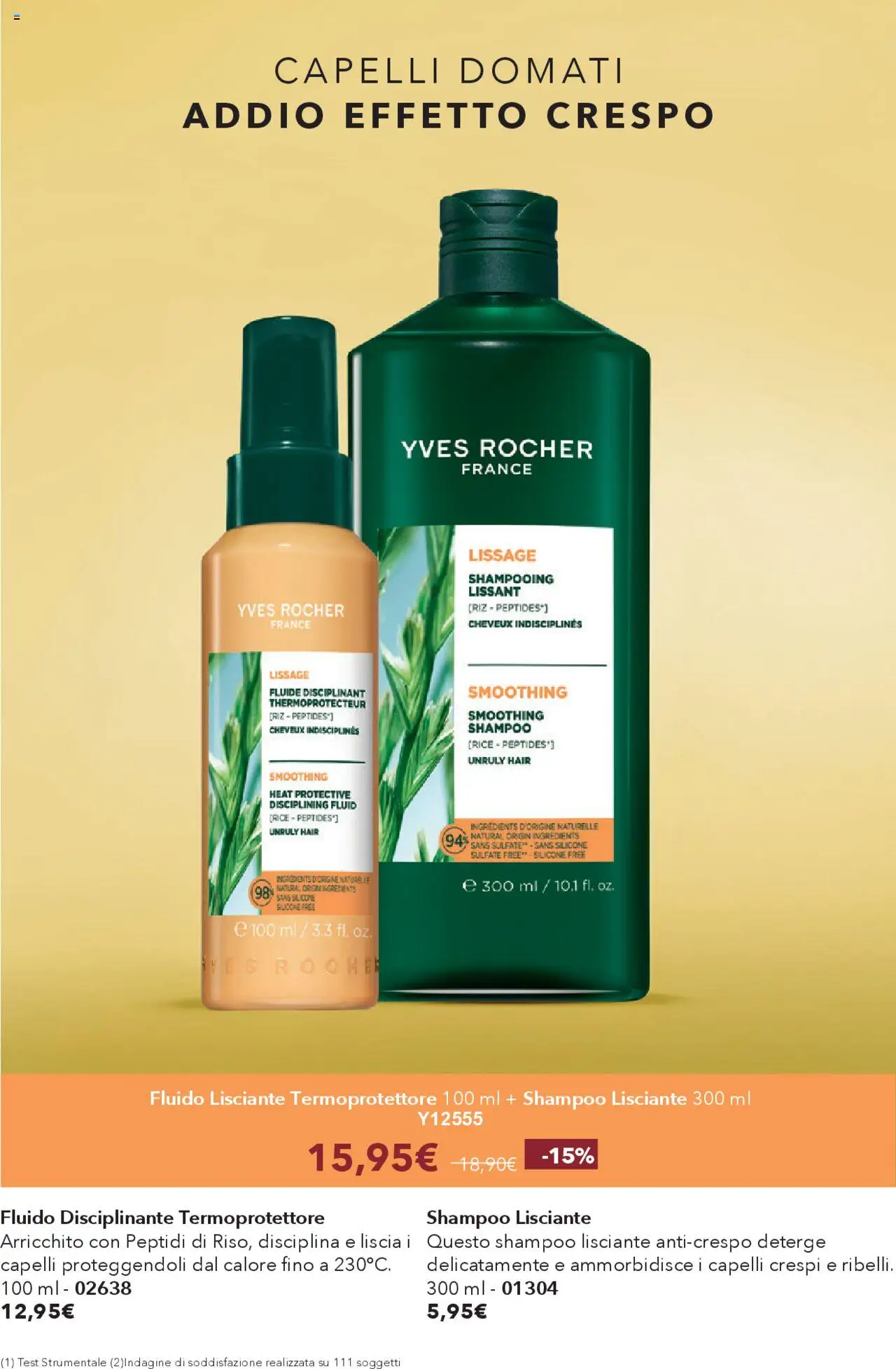 Volantino Yves Rocher del 17.10.2025 | Pagina: 66 | Prodotti: Shampoo, Gin, Silicone